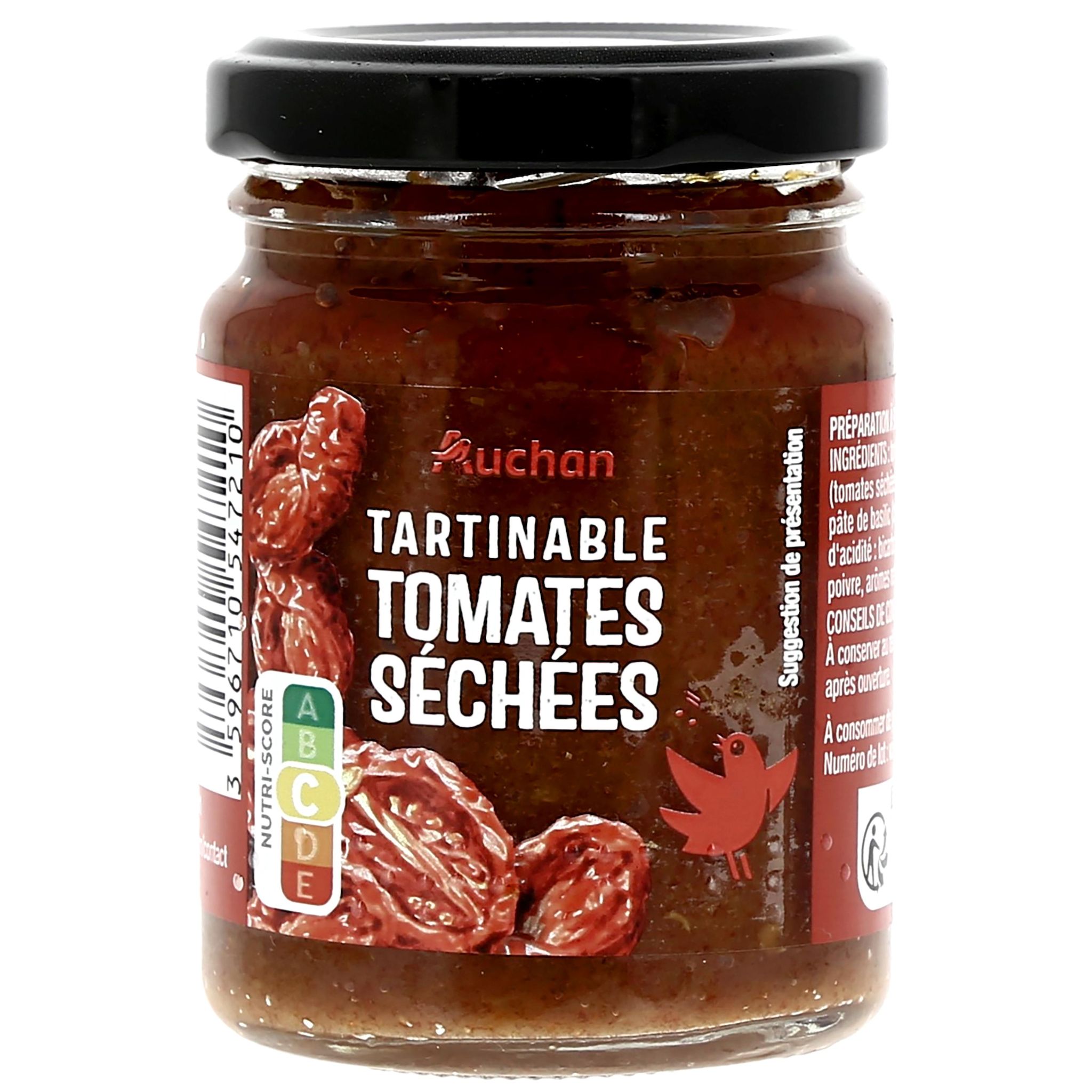 AUCHAN Tartinable aux tomates séchées 90g