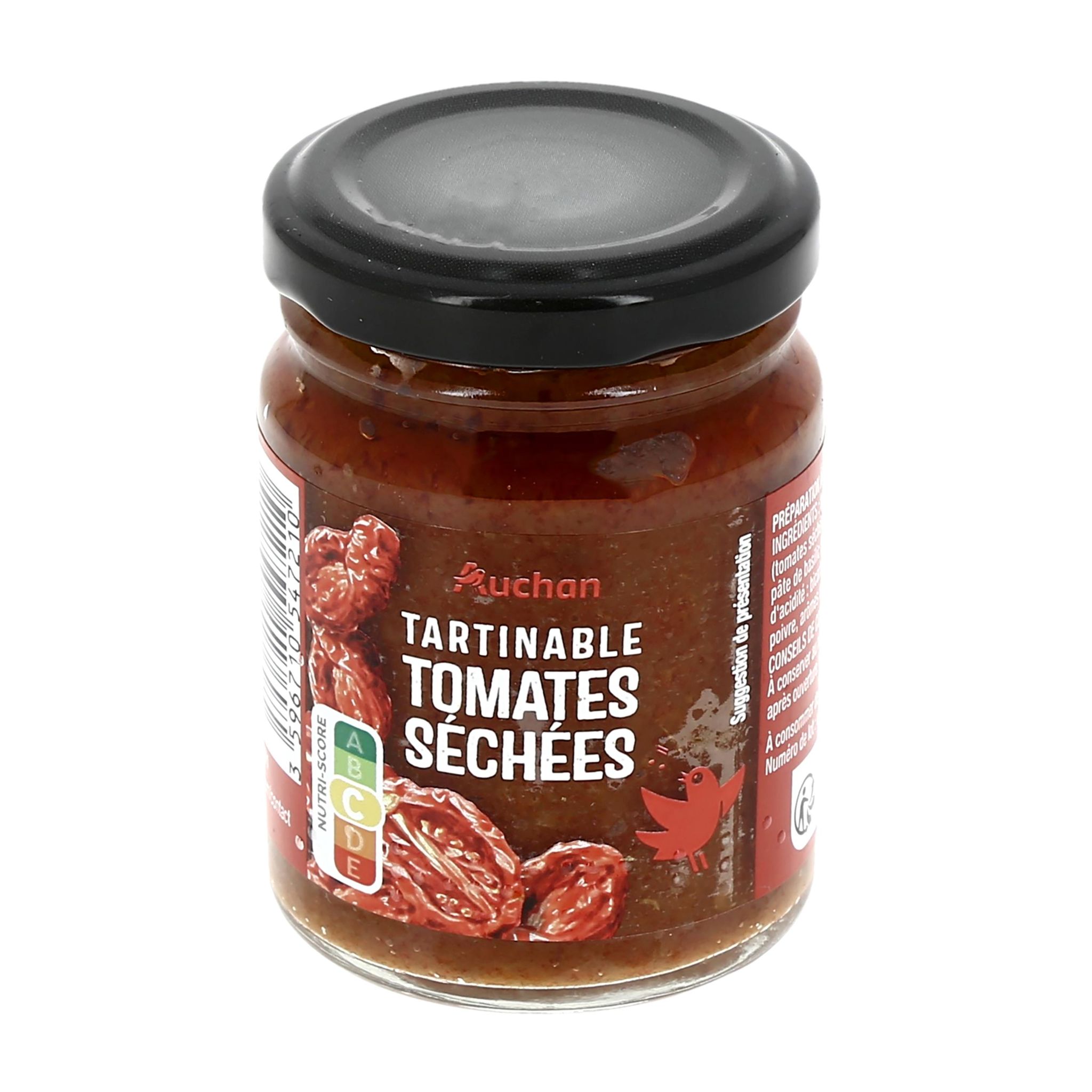 Voir la diapositive 3 : AUCHAN Tartinable aux tomates séchées 90g
