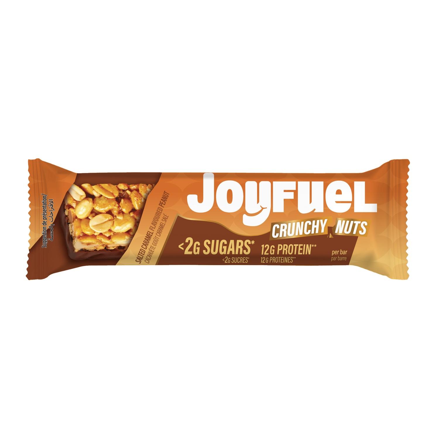 JOYFUEL Barre protéinée aux cacahuètes saveur caramel salé 47g