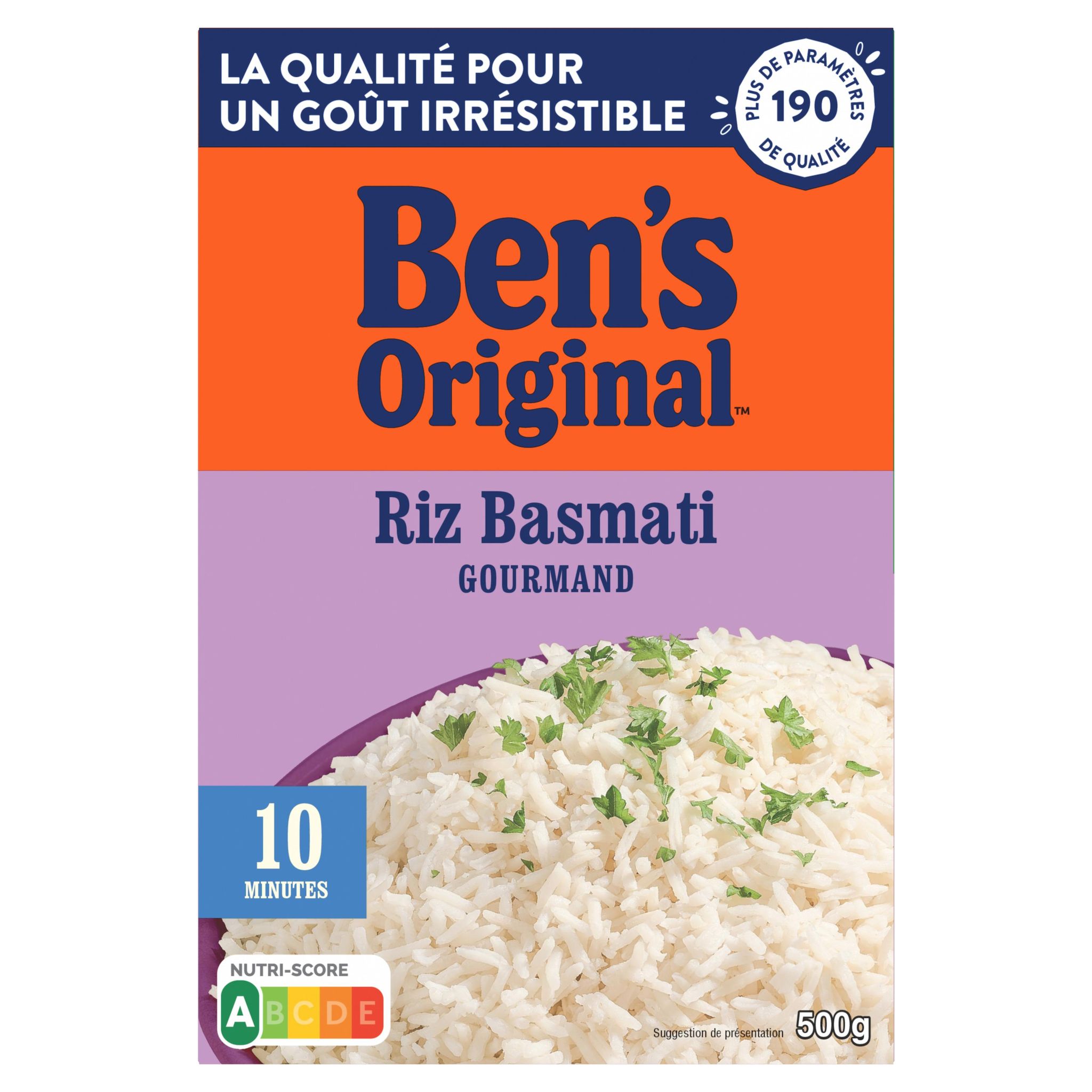 BEN'S ORIGINAL Riz basmati vrac cuisson rapide 500g