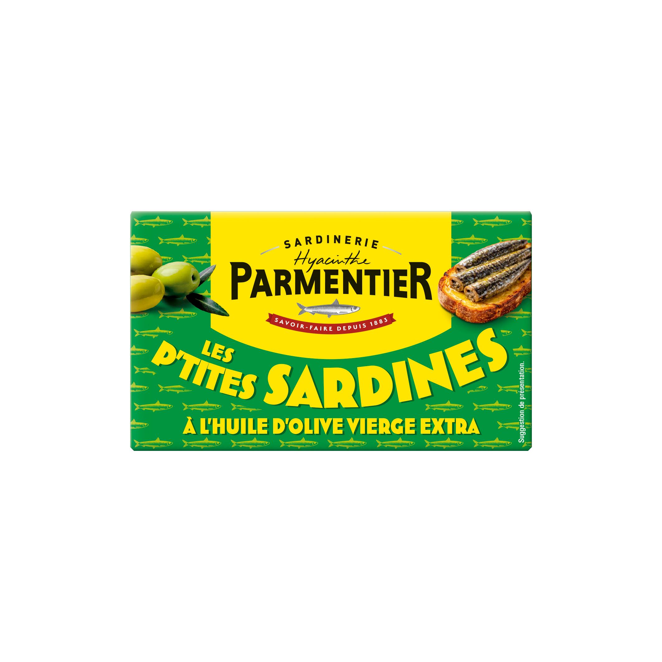 PARMENTIER Les p'tites sardines à l'huile d'olive vierge extra 90g