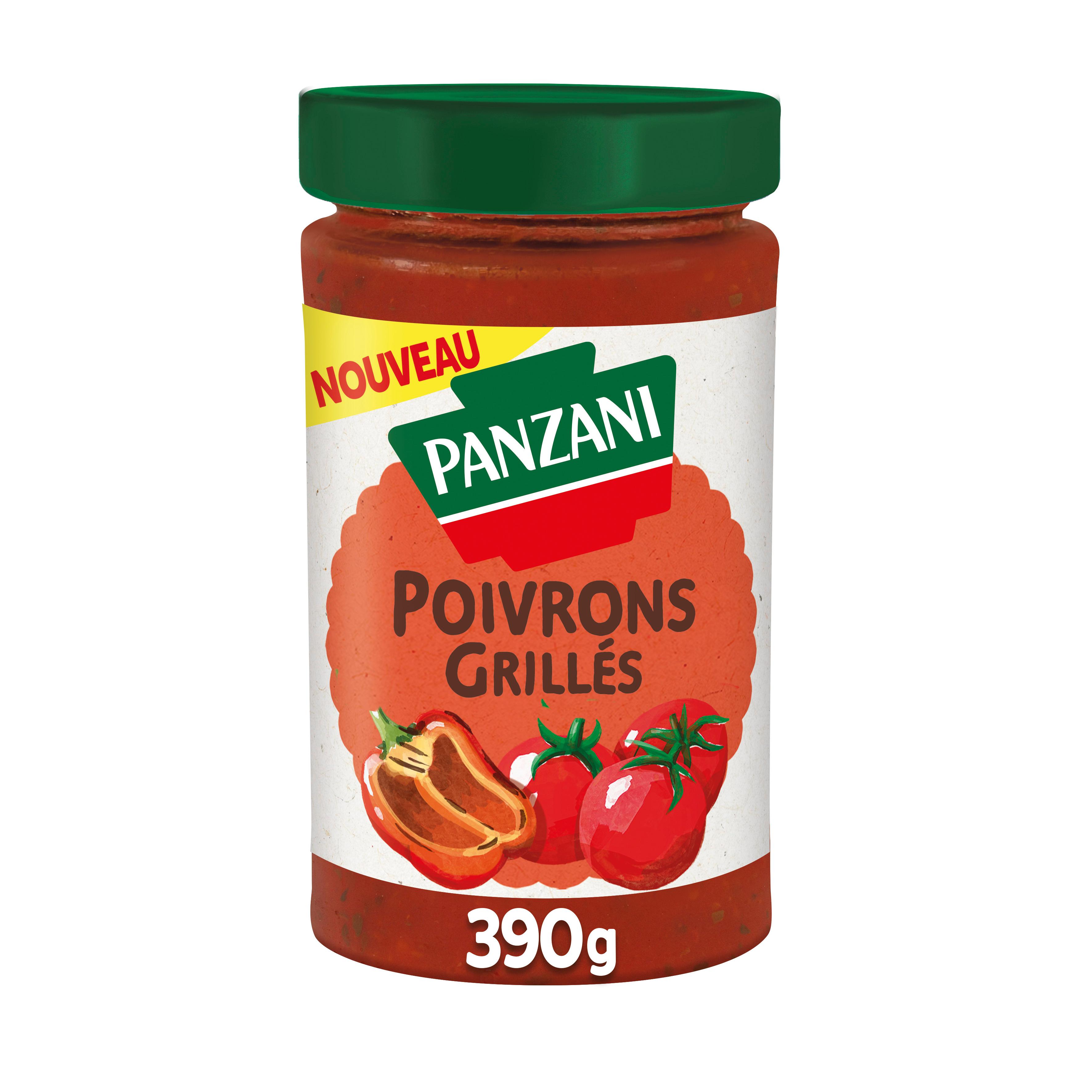 PANZANI Les recettes maison sauce tomate cuisinée poivrons grillés 390g