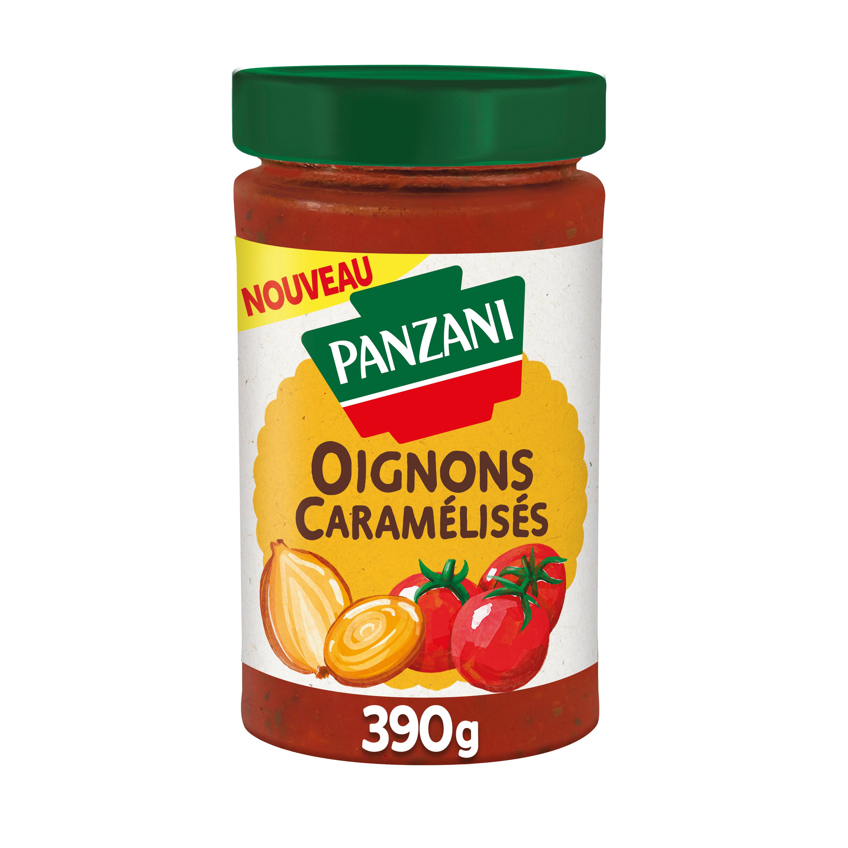 PANZANI Les recettes maison sauce tomate cuisinée oignons caramélisés sans arôme ajouté sans conservateur 390g