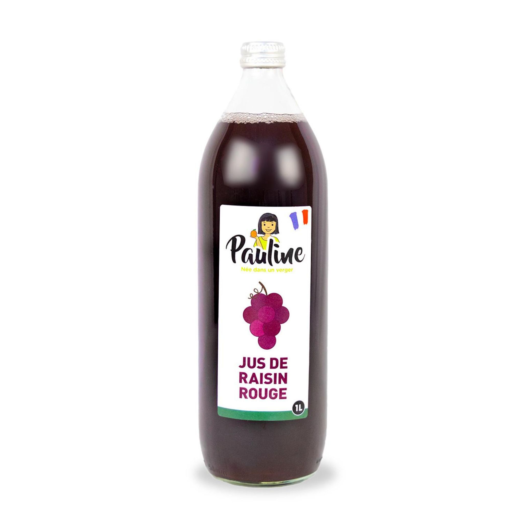 PAULINE Jus de raisin rouge 1l