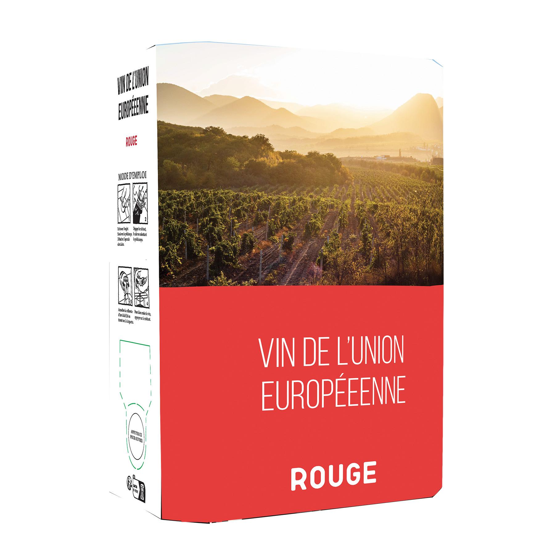 Vin rouge Union européenne bib/cubi 5l