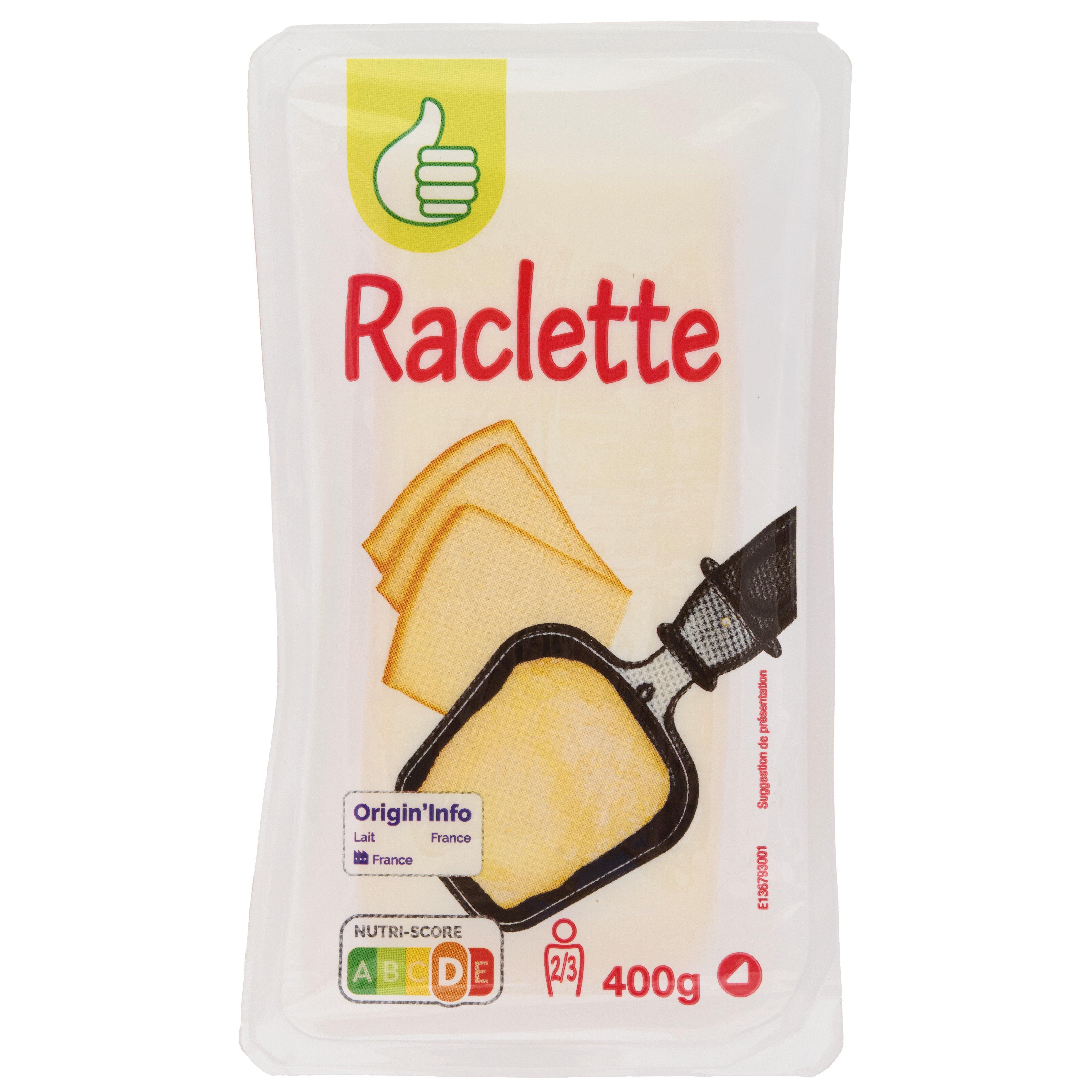 POUCE Fromage à raclette nature 400g
