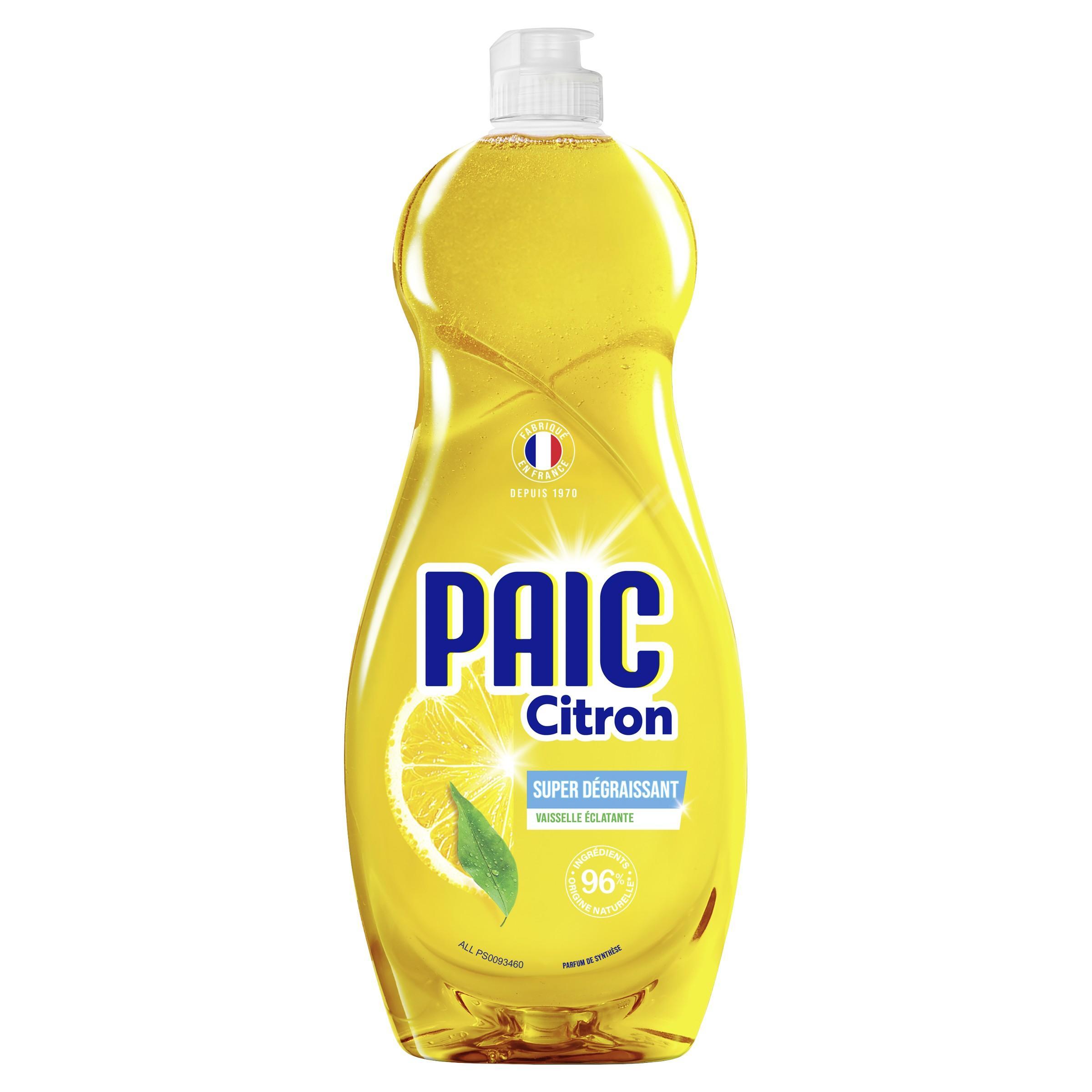 PAIC Liquide vaisselle éclat citron 750ml