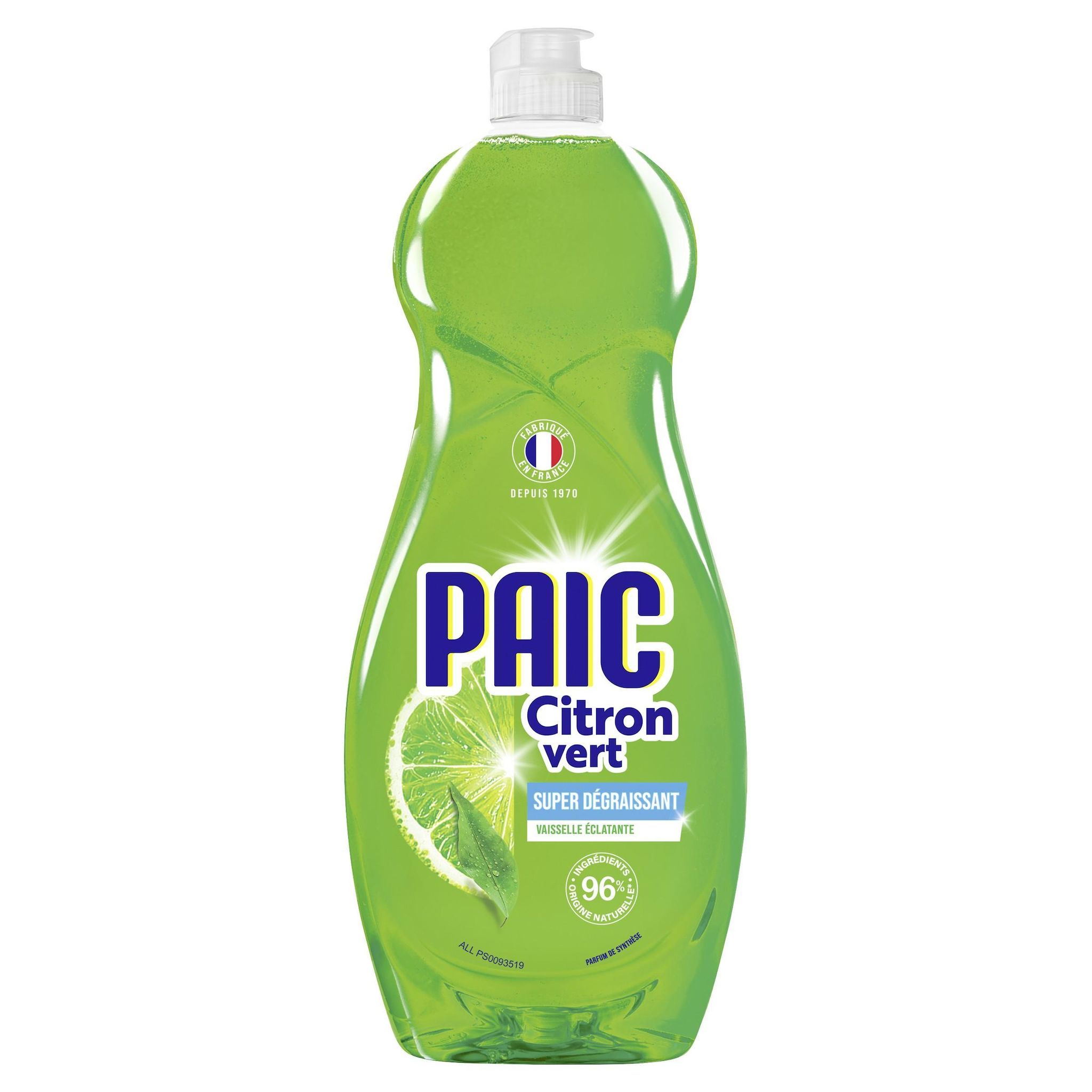 PAIC Liquide vaisselle citron vert 750ml