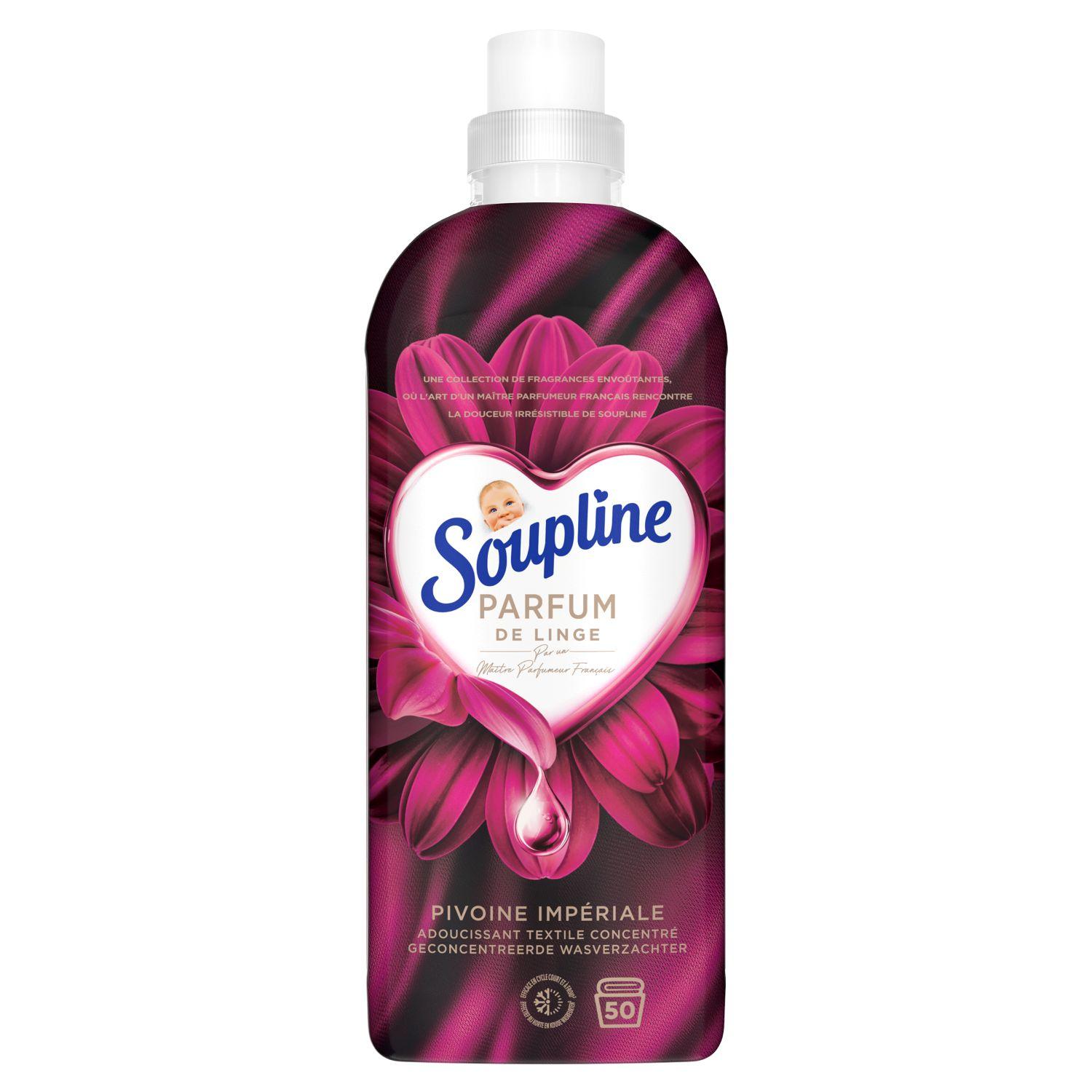 SOUPLINE Adoucissant liquide rose 1l