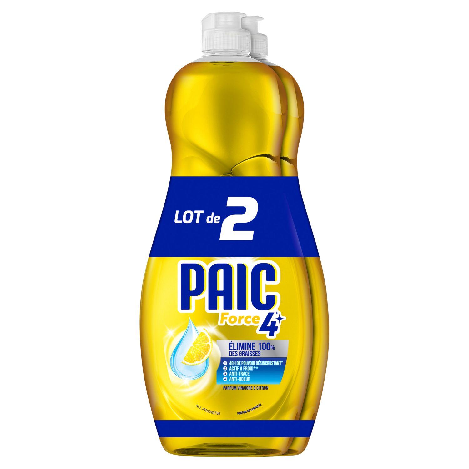 PAIC Actifs Renforcés liquide vaisselle citron au vinaigre 0,75l