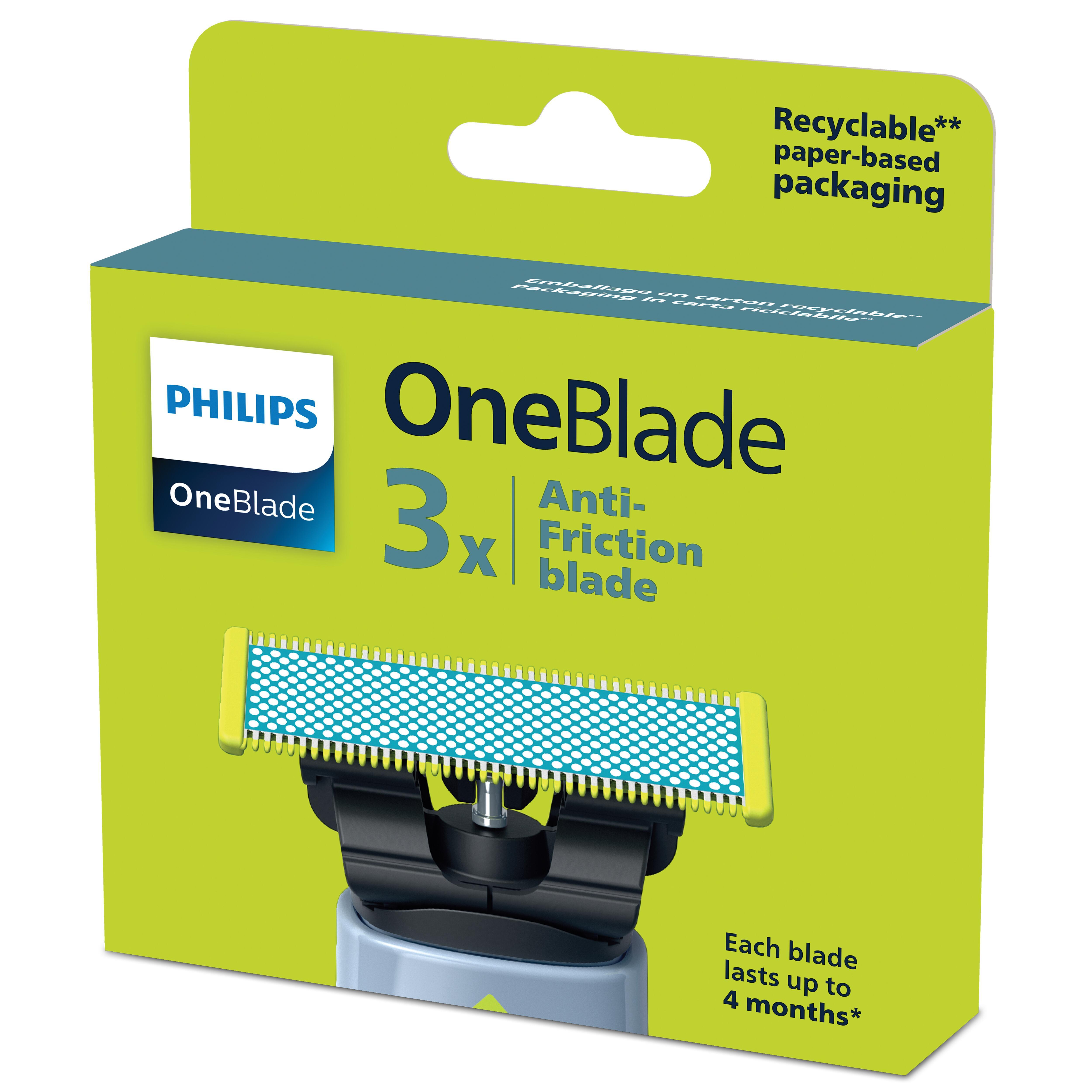 PHILIPS One Blade Recharge anti-friction blade 3 pièces