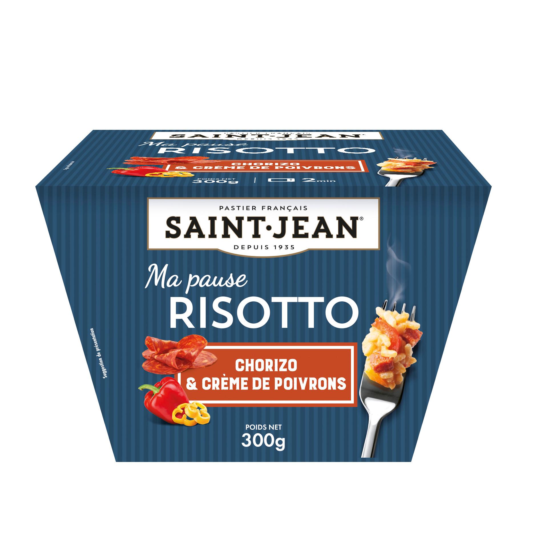 SAINT JEAN Risotto au chorizo et crème de poivrons 1 part 300g