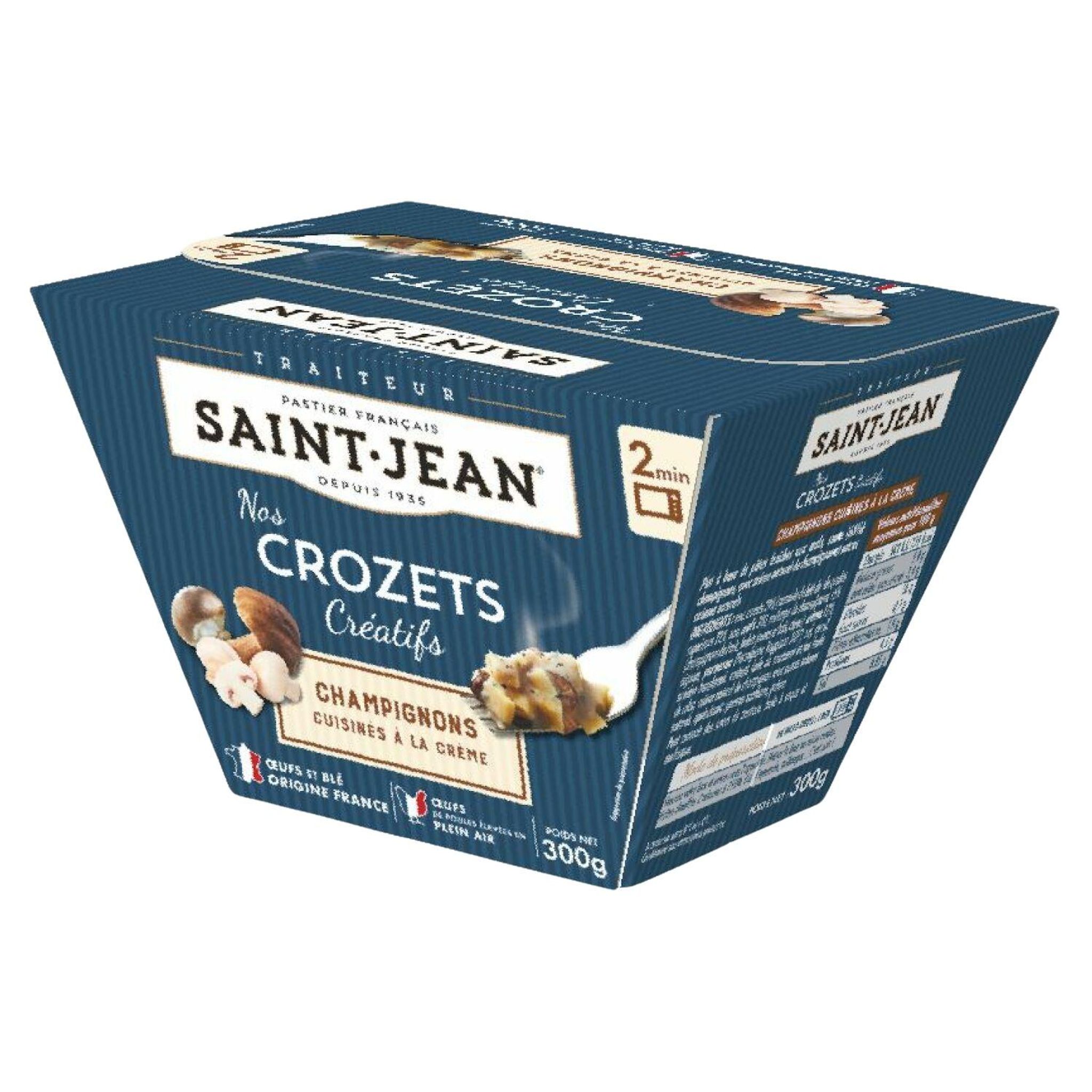 SAINT JEAN Nos Crozets champignons cuisinés à la crème 1 part 300g