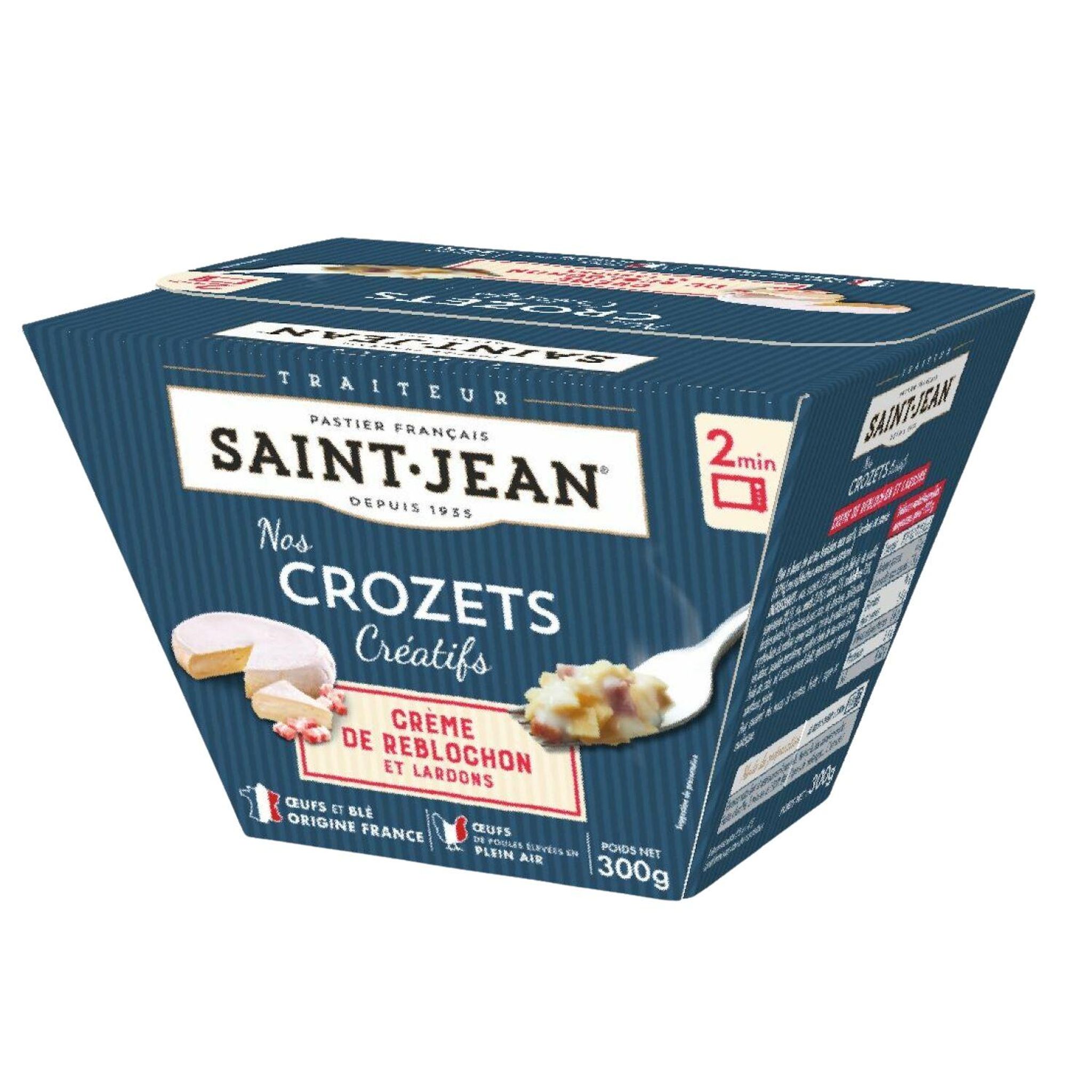 SAINT JEAN Nos Crozets crème de reblochon et lardons 1 part 300g