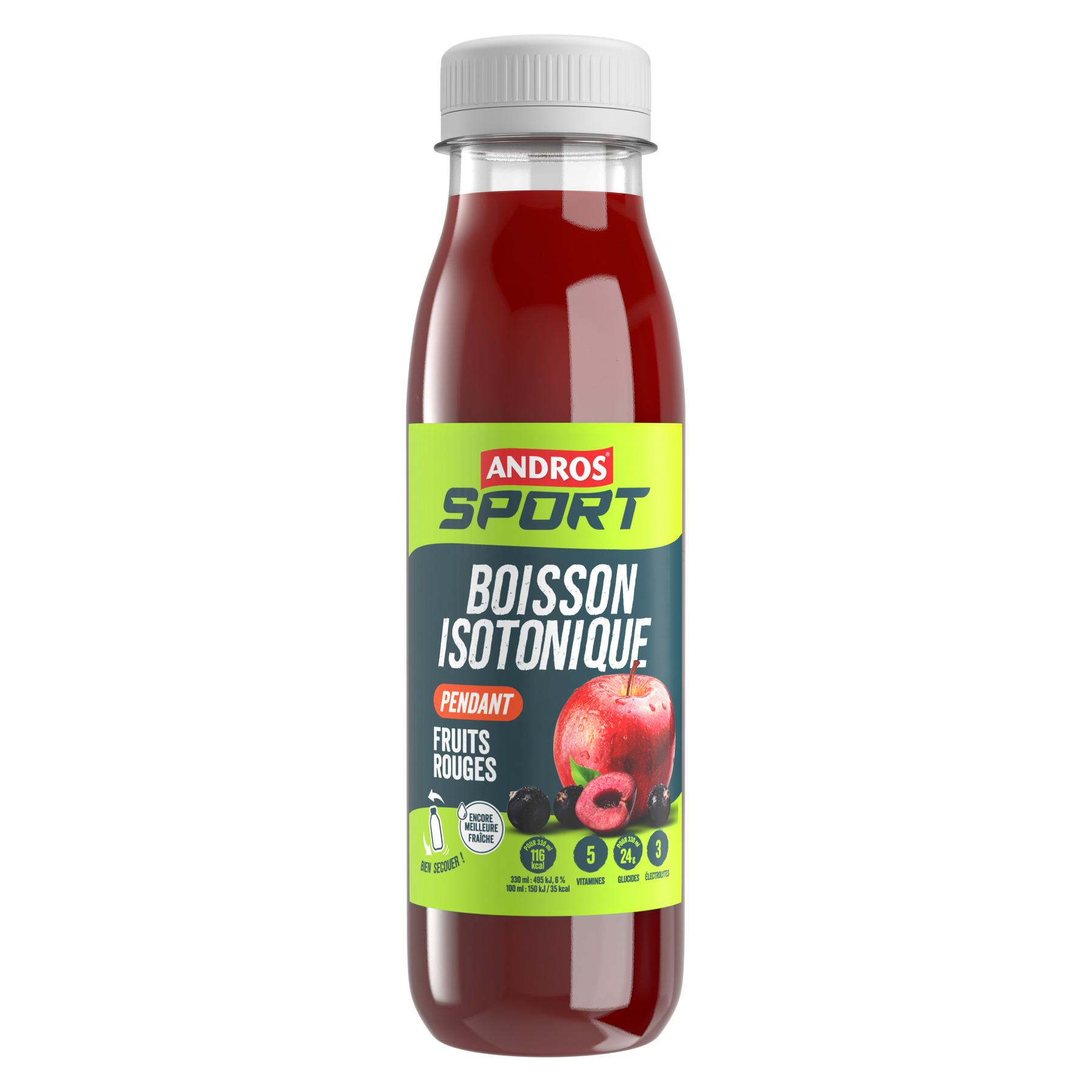 ANDROS Sport boisson isotonique aux fruits rouges 33cl
