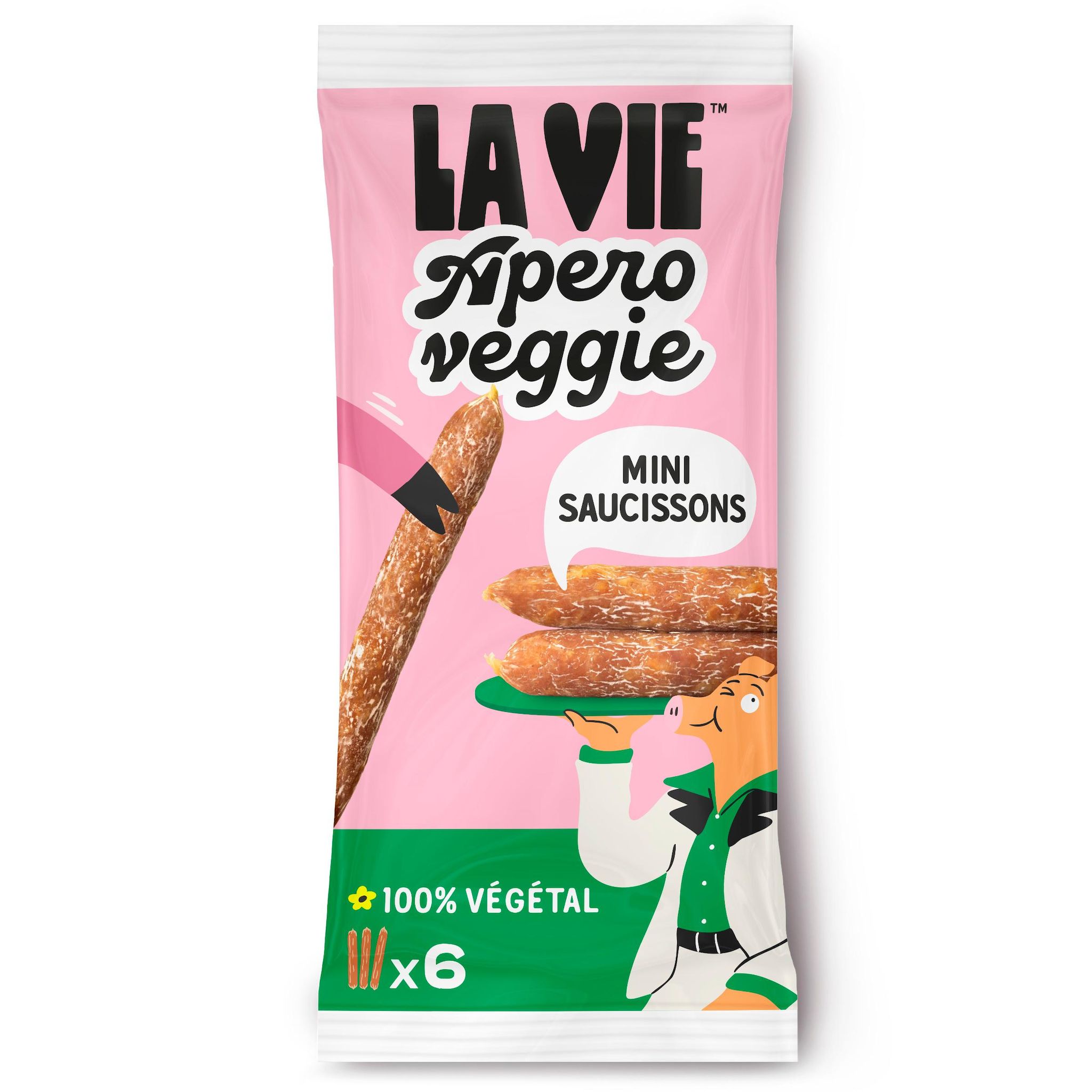 LA VIE Mini saucisson végétal Env 14 pièces 75g