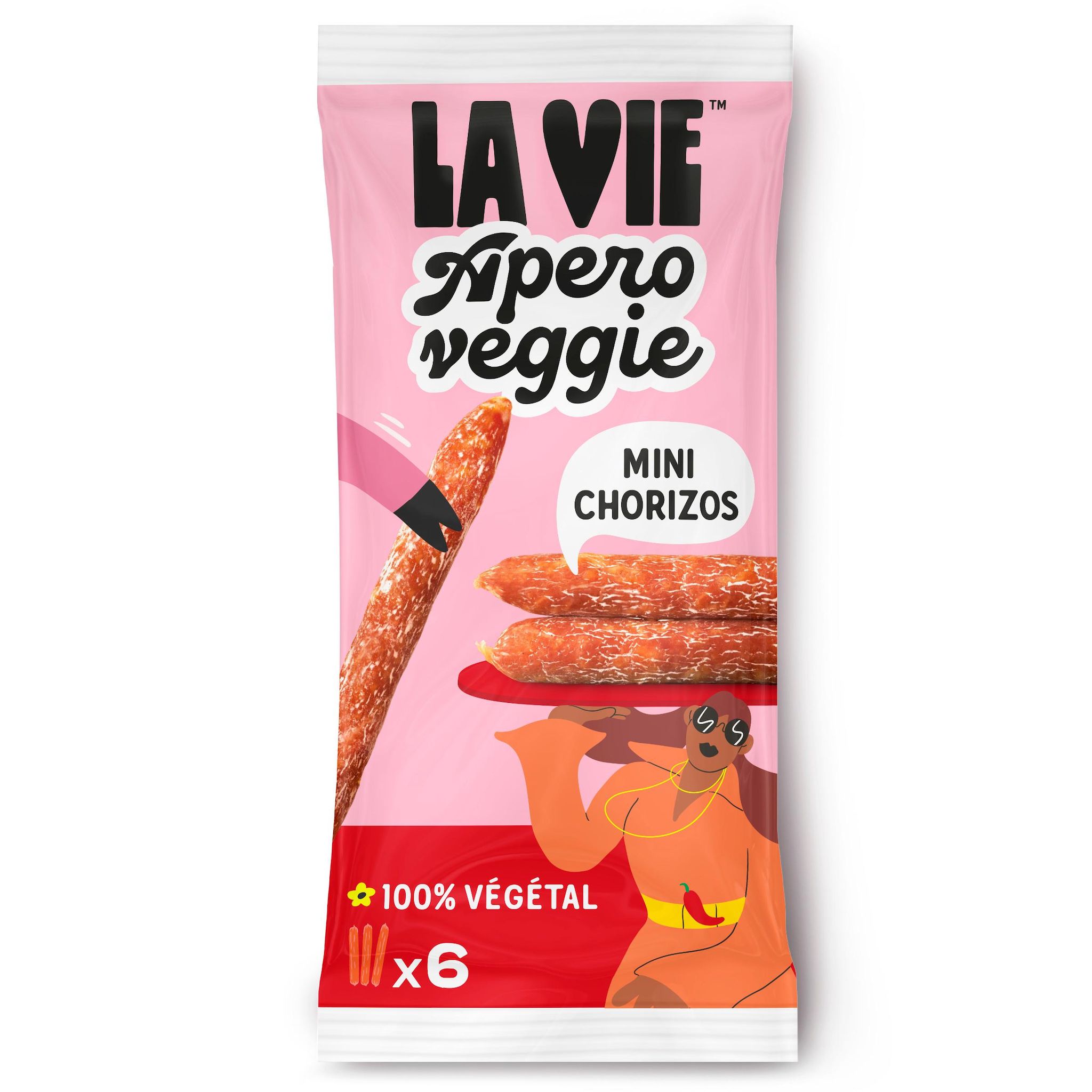 LA VIE Mini chorizo végétal Env 14 pièces 75g