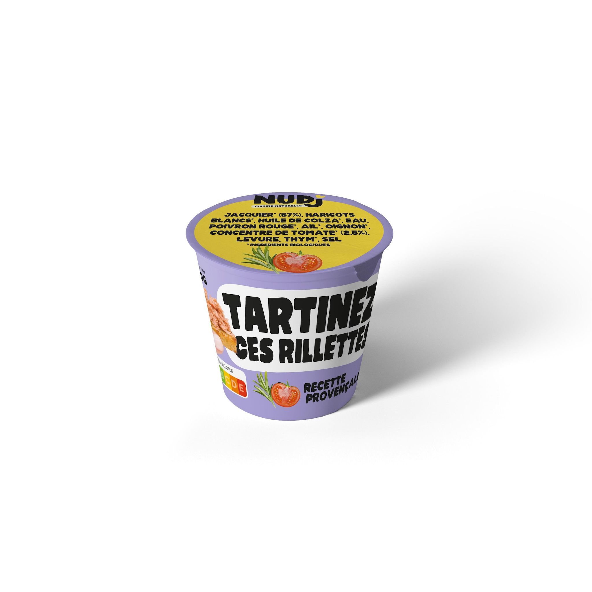 NUDJ Rillettes bio végétales à la provençale 120g