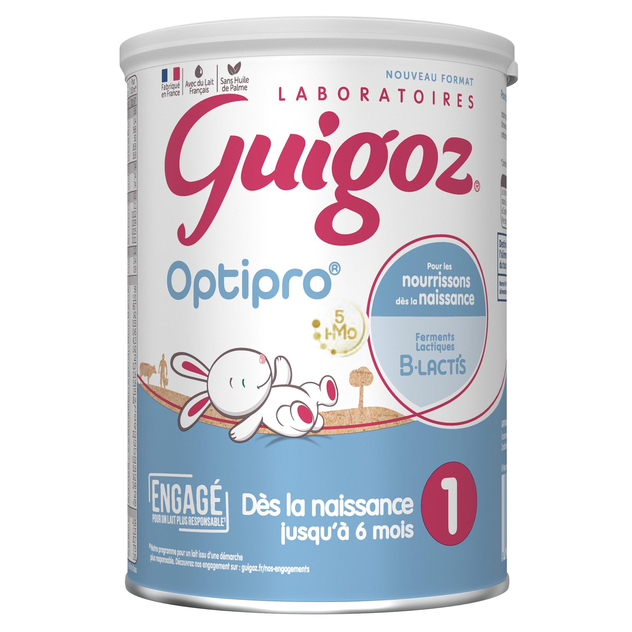 GUIGOZ Optipro lait 1er âge en poudre dès la naissance 400g