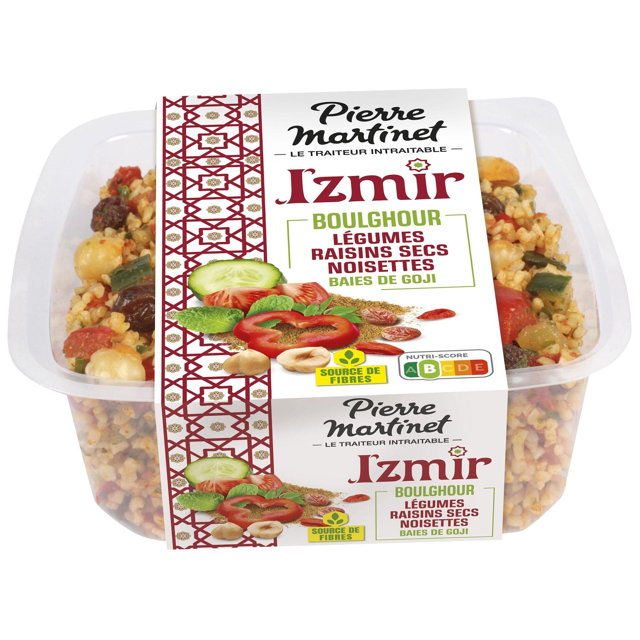 PIERRE MARTINET Salade Izmir de légumes boulghour et raisins secs 1 part 250g