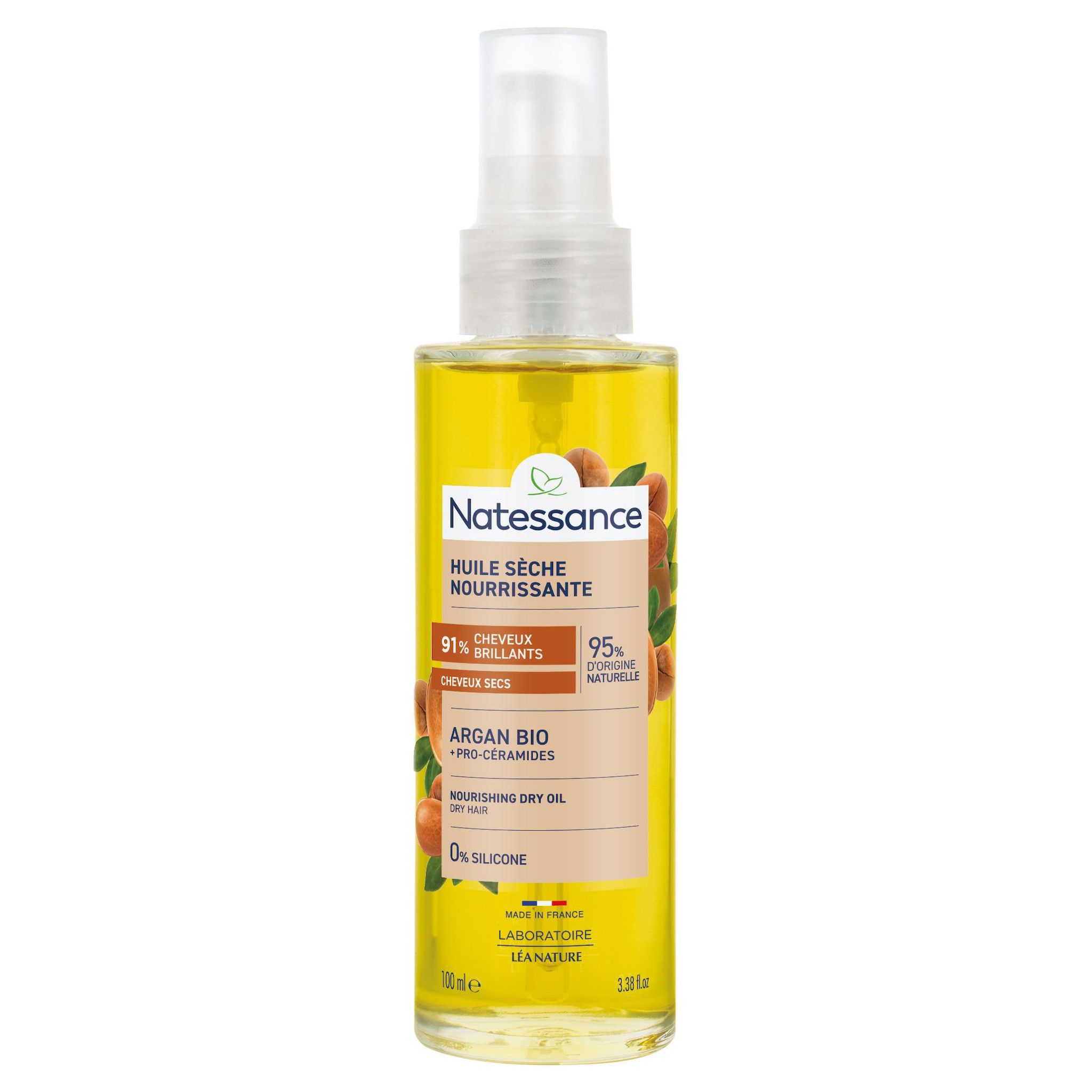 NATESSANCE Huile sèche nourrissante 100ml