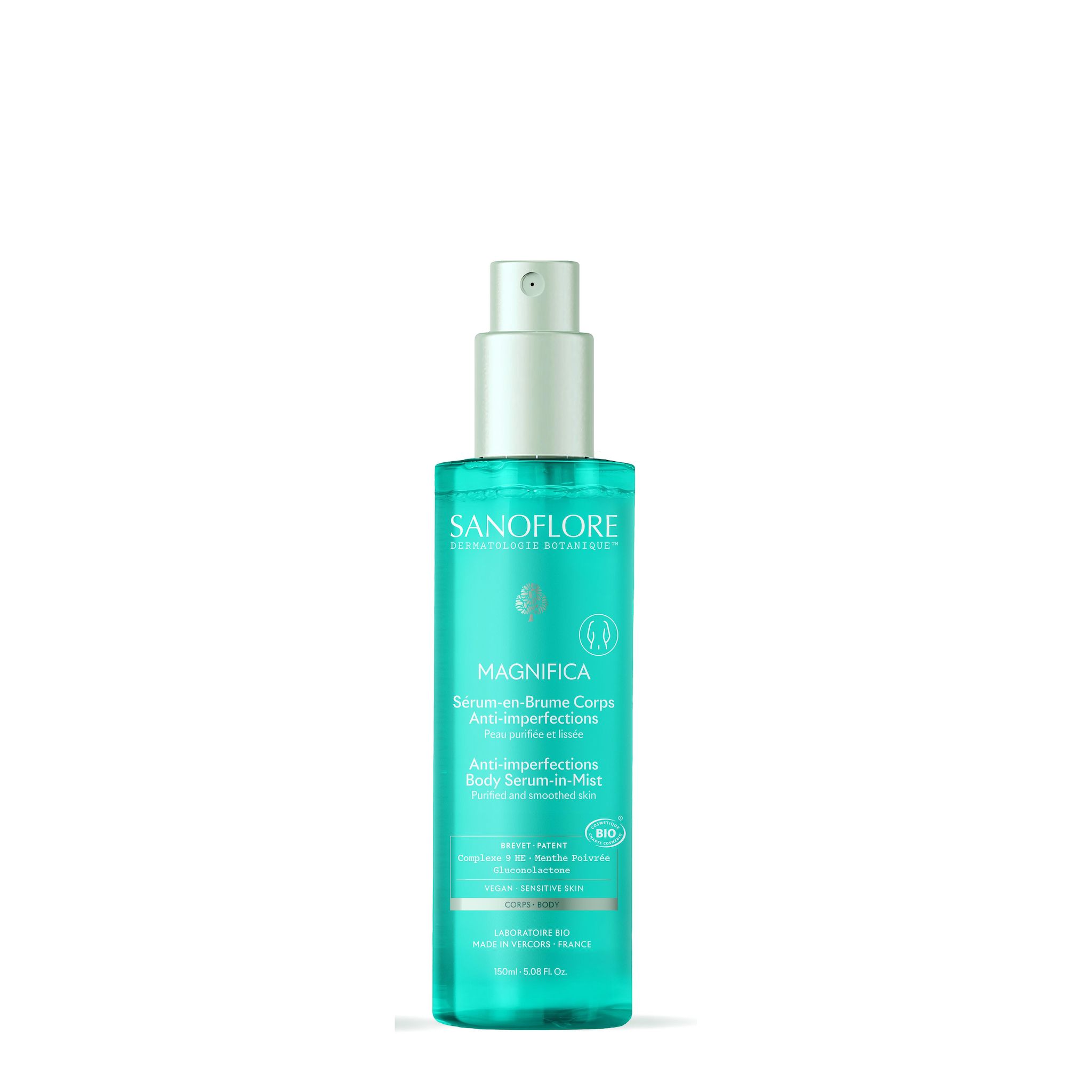 SANOFLORE Magnifica Sérum en brume corps anti imperfections bio 150ml
