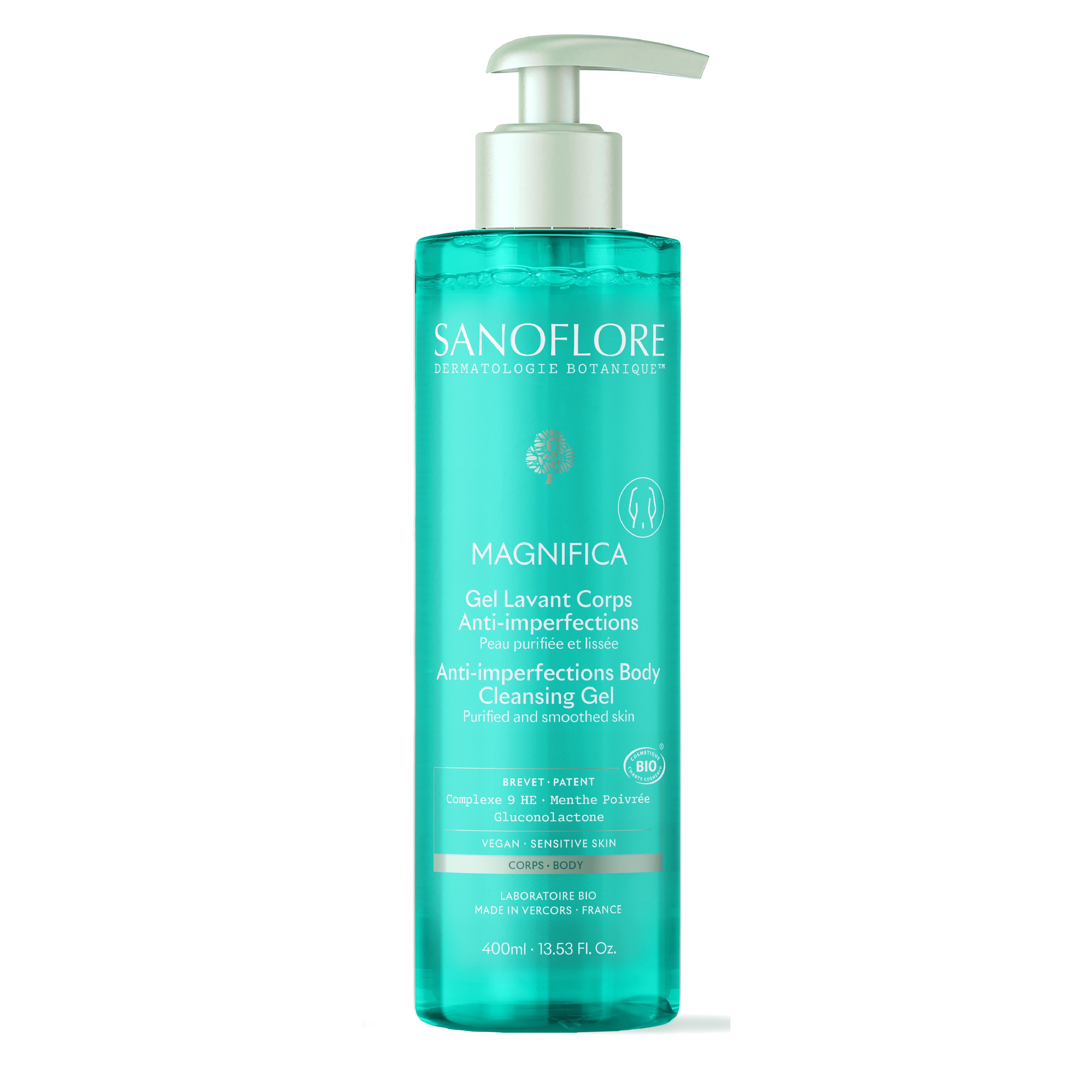SANOFLORE Magnifica Gel lavant corps anti-imperfections bio 400ml