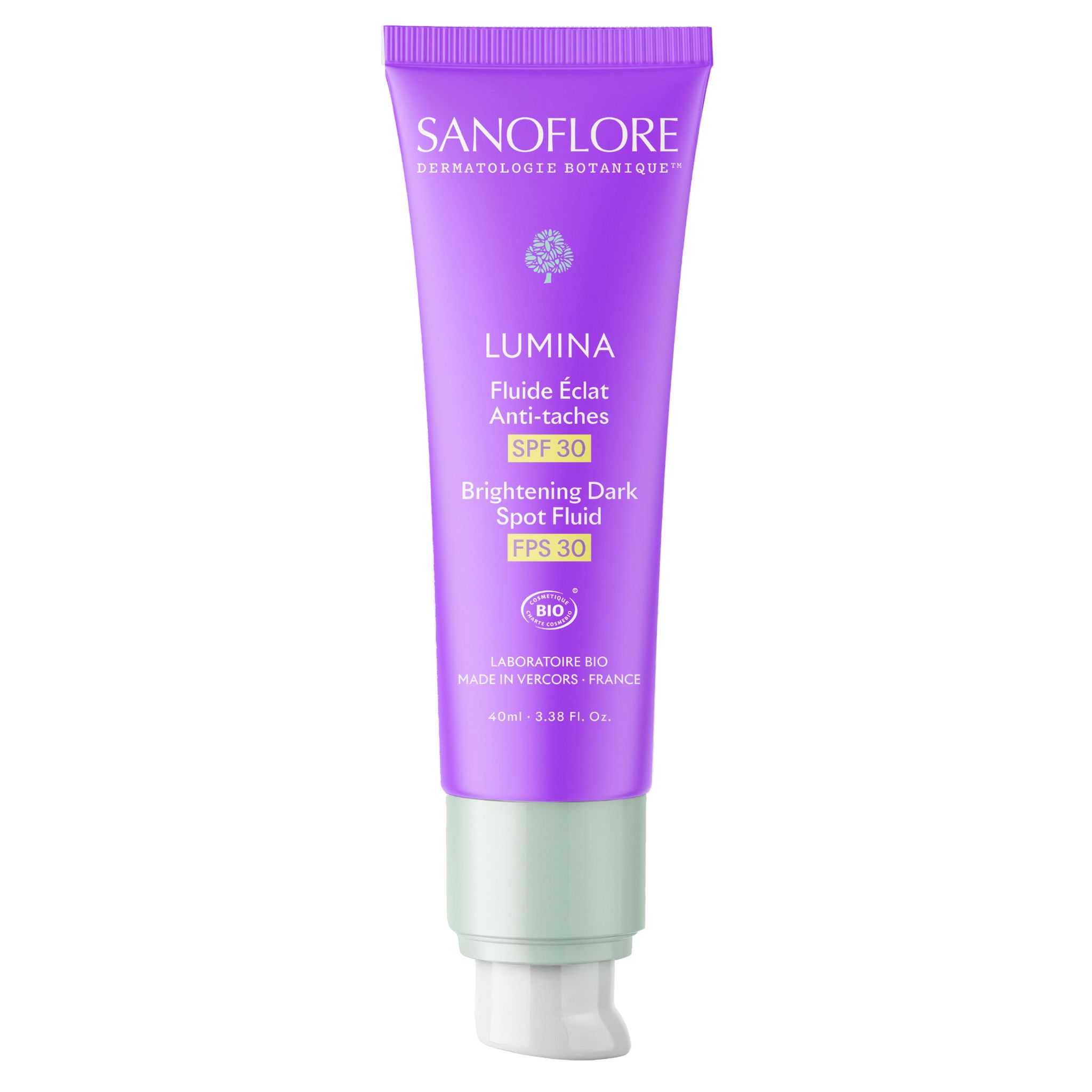 SANOFLORE Lumina Fluide éclat anti tâches SPF30 bio 40ml