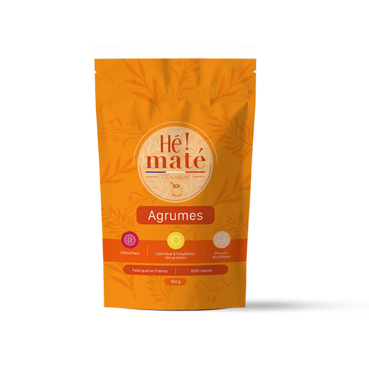 HE MATE Infusion au maté saveur agrumes bio 100g