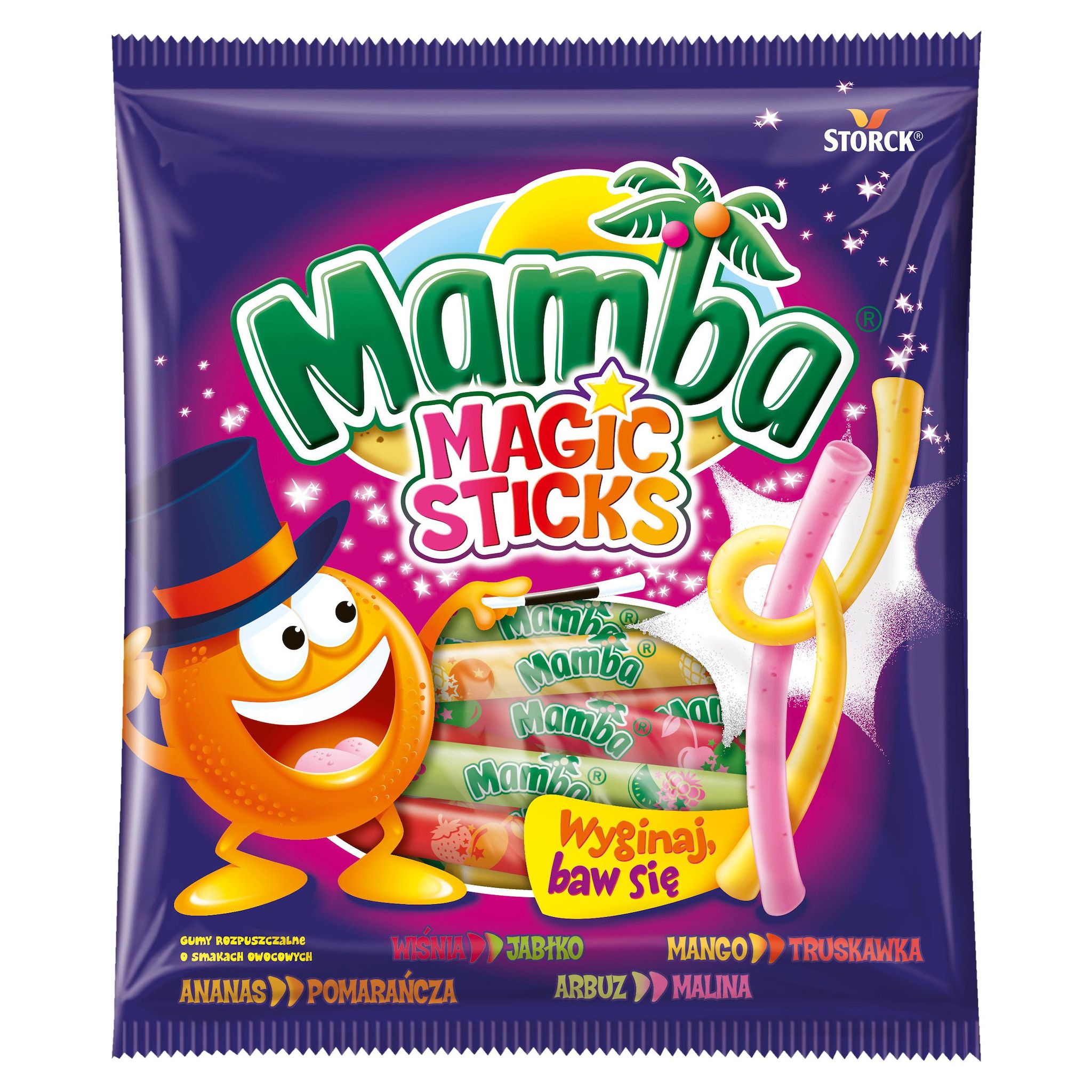 MAMBA Magic Sticks Bonbons à mâcher aux fruits 150g