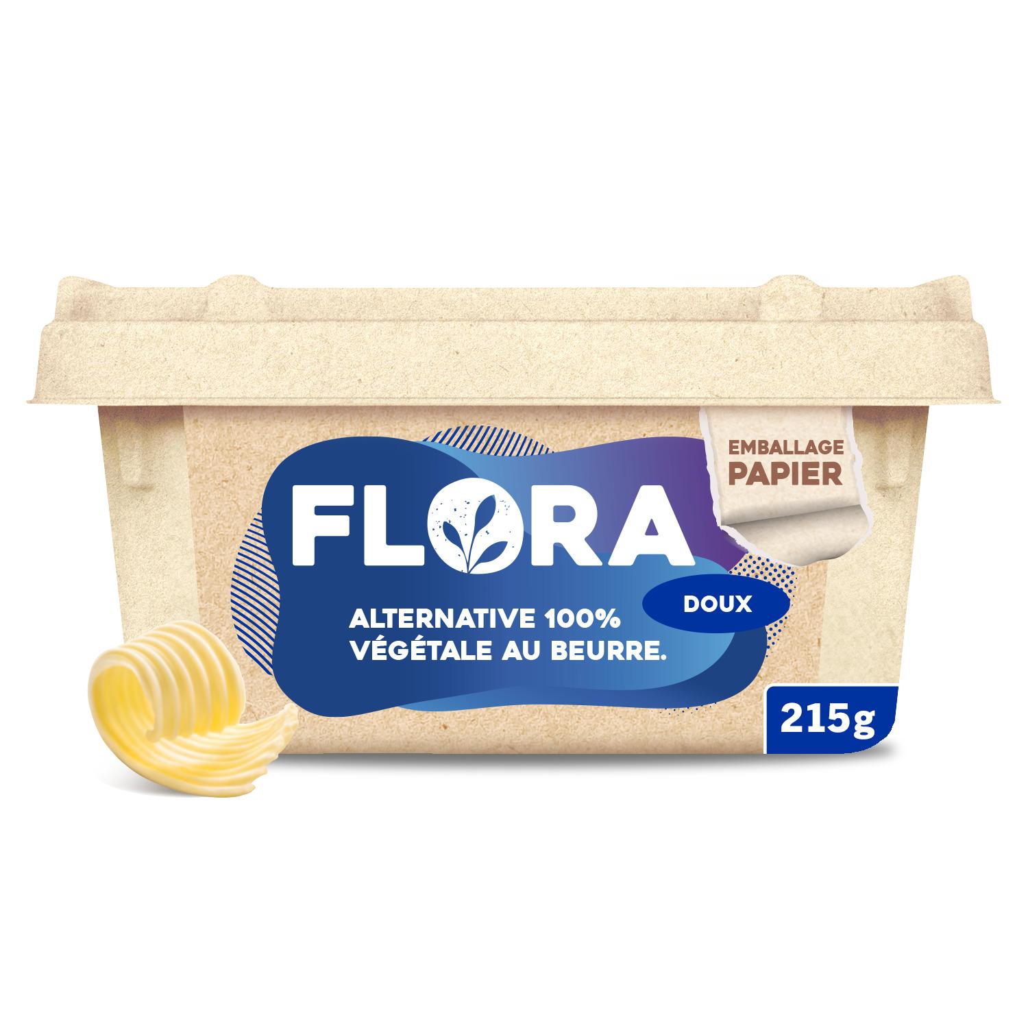 FLORA Matière grasse végétale doux à tartiner 79%MG 215g