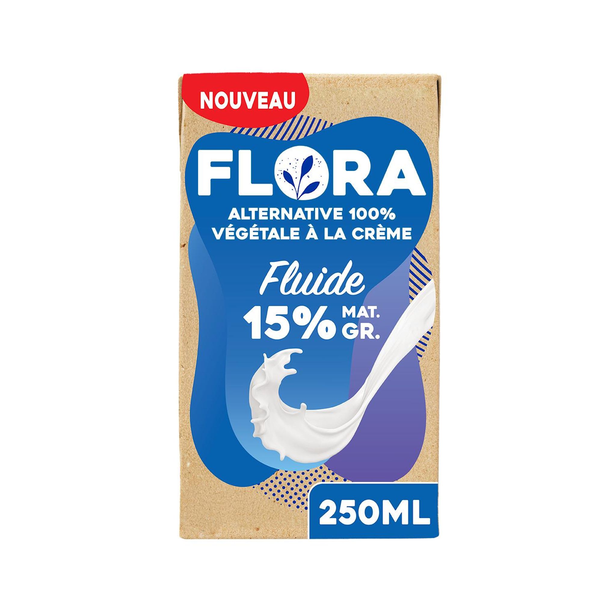 FLORA Alternative végétale à la crème fluide 15%MG 250ml