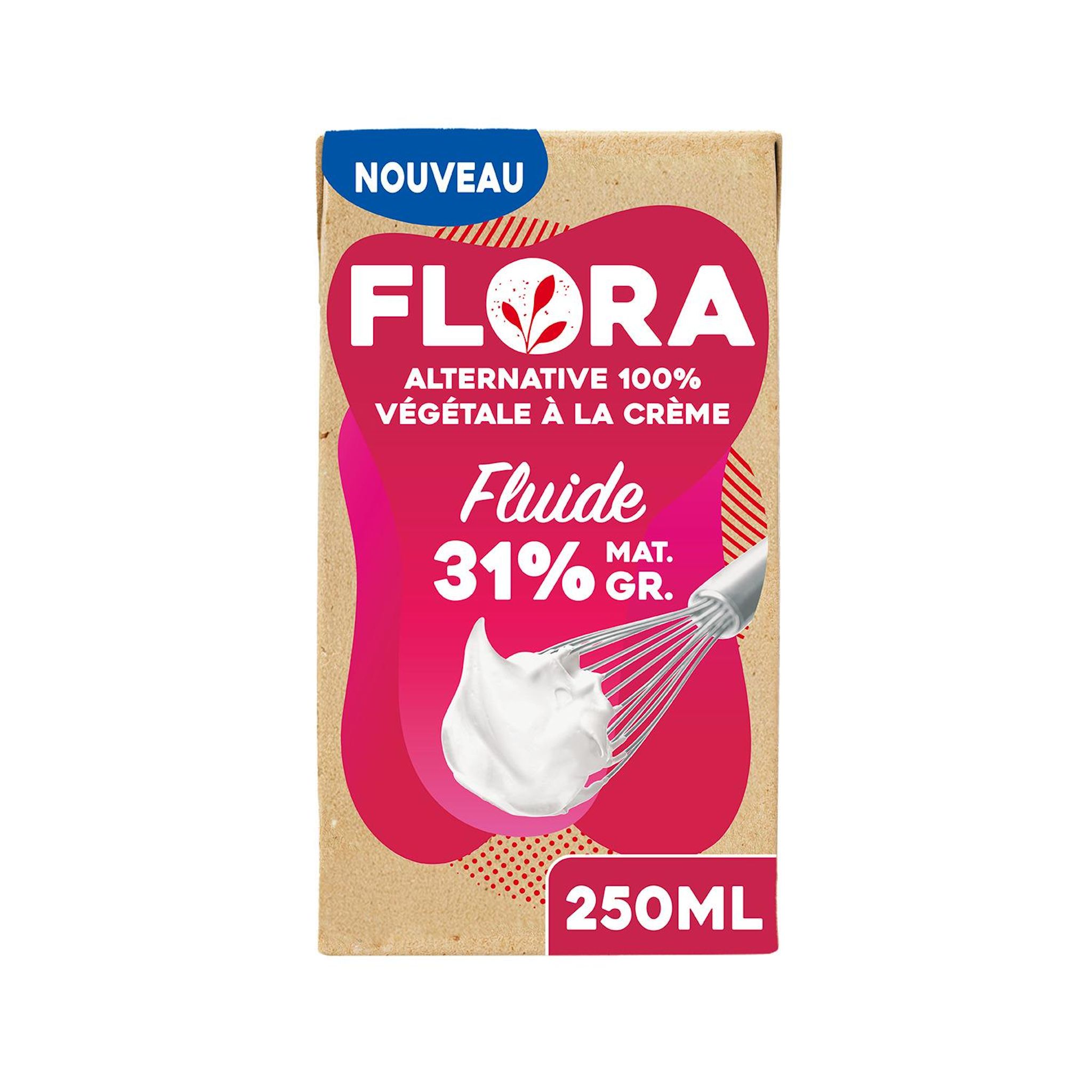 FLORA Alternative végétale à la crème fluide 31%MG 250ml