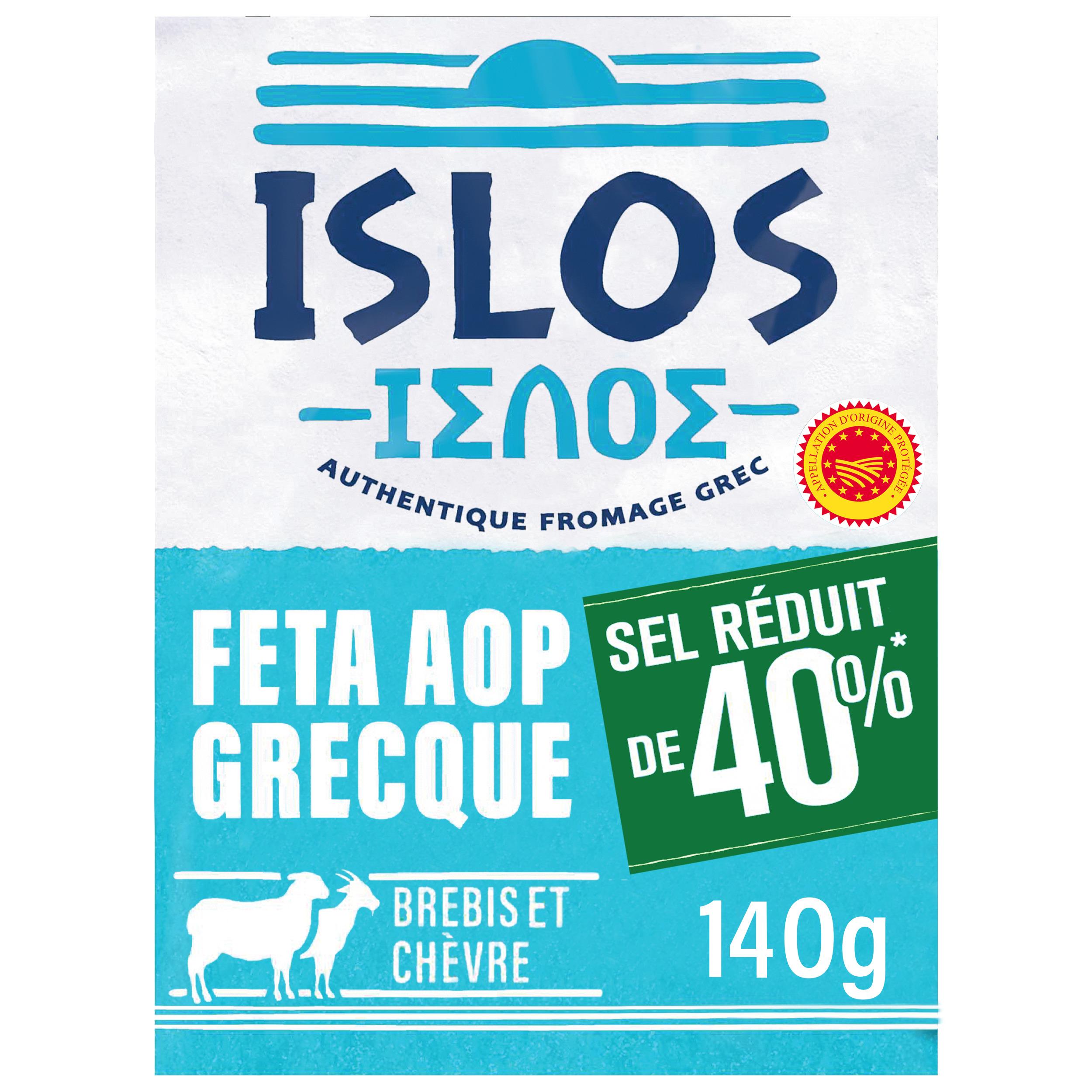 Voir la diapositive 2 : ISLOS Feta grecque sel réduit AOP 140g