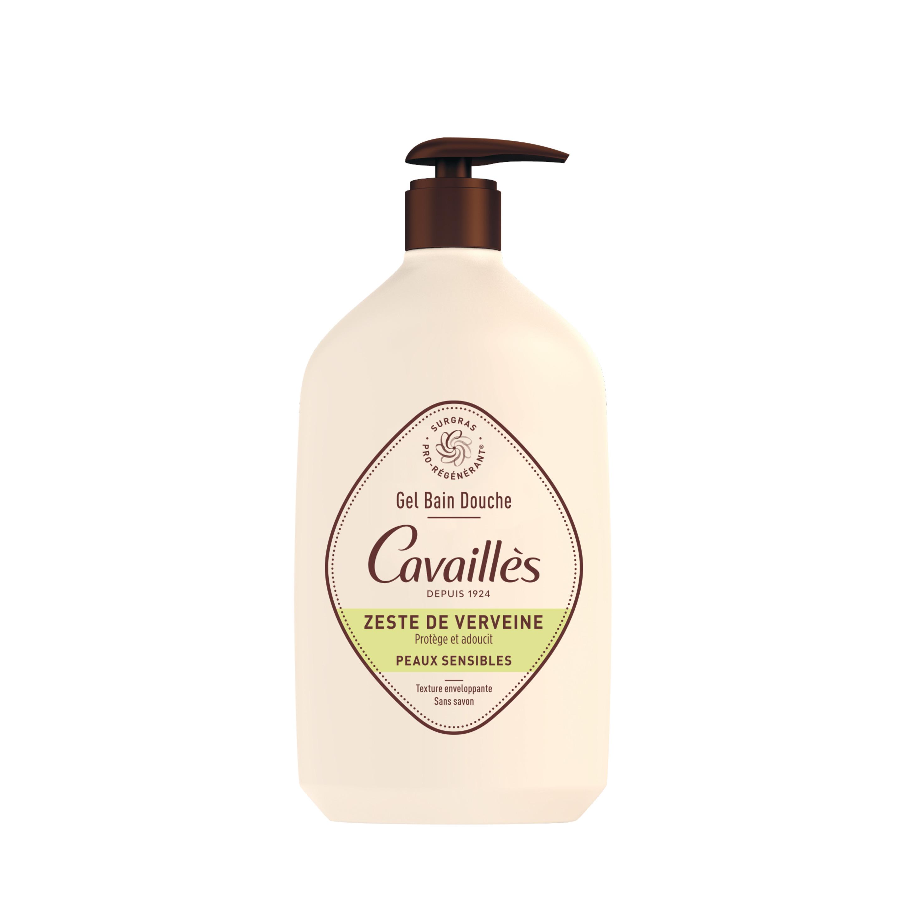ROGE CAVAILLES Gel bain douche zeste de verveine peaux sensibles 1l