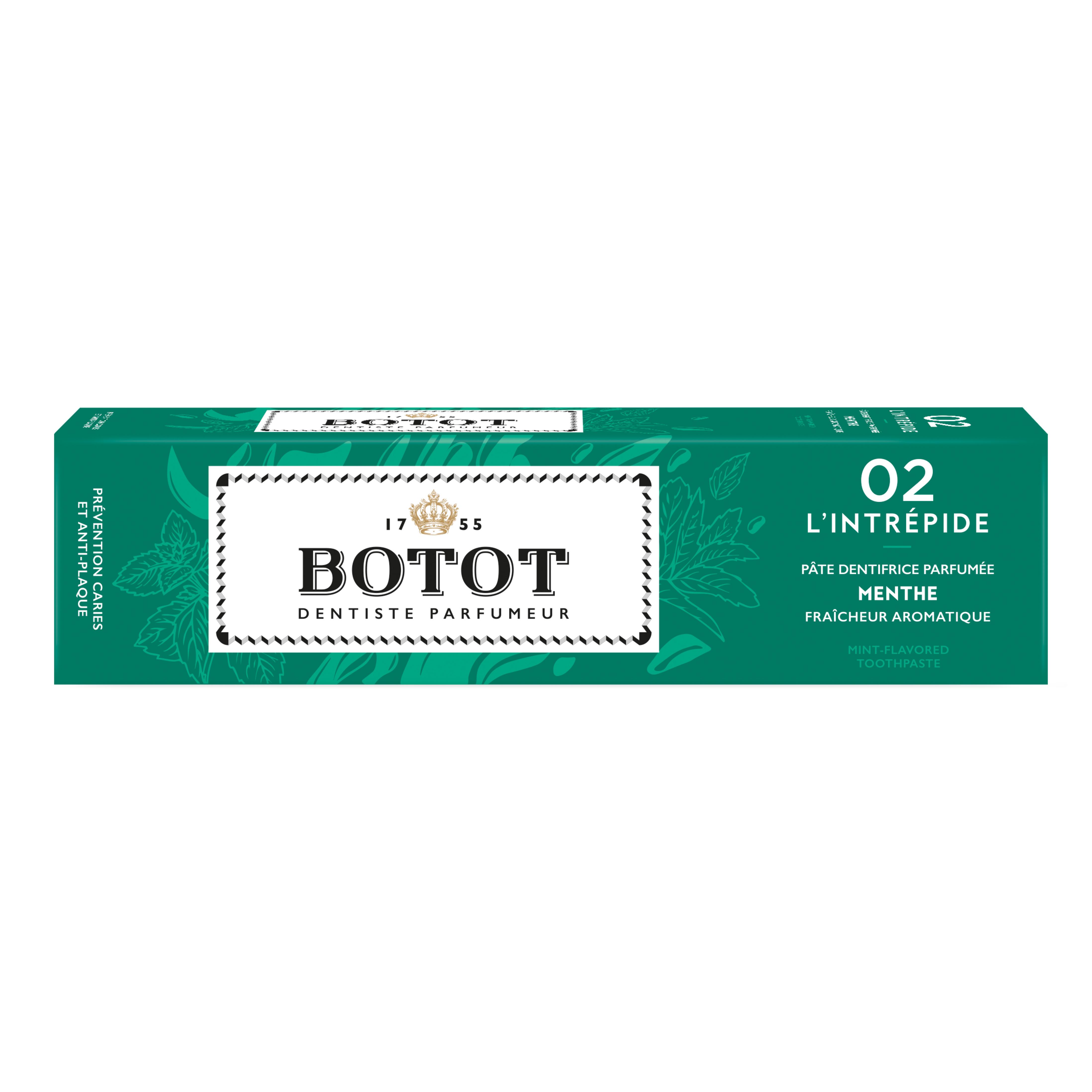 BOTOT Pâte dentifrice menthe fraîcheur aromatique 02 l'intrépide 75ml