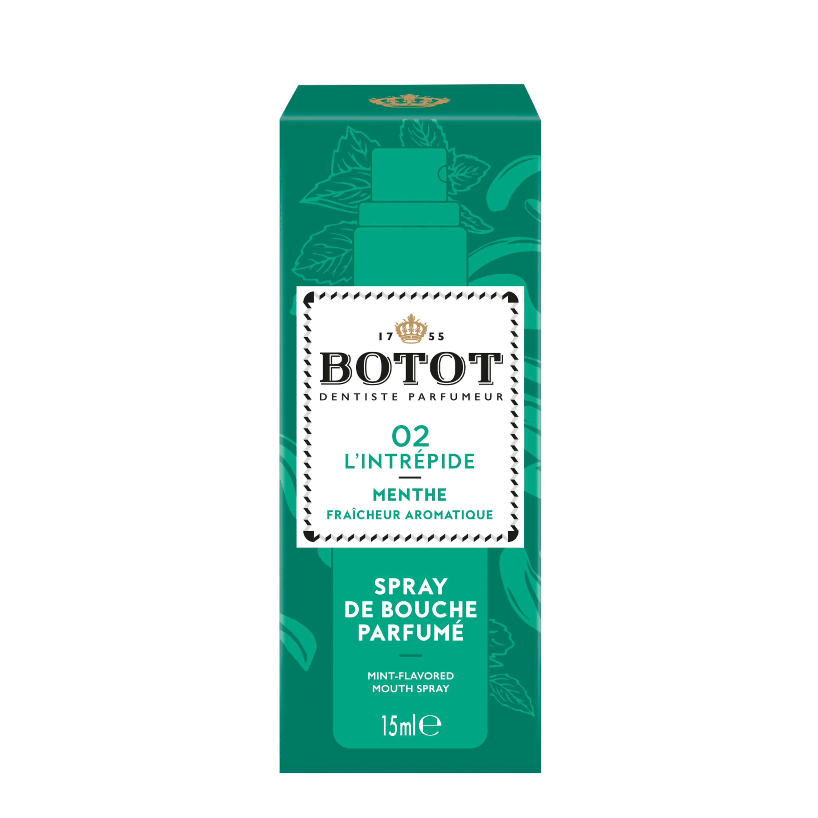 BOTOT Spray de bouche menthe fraîcheur aromatique 02 l'intrépide 15ml