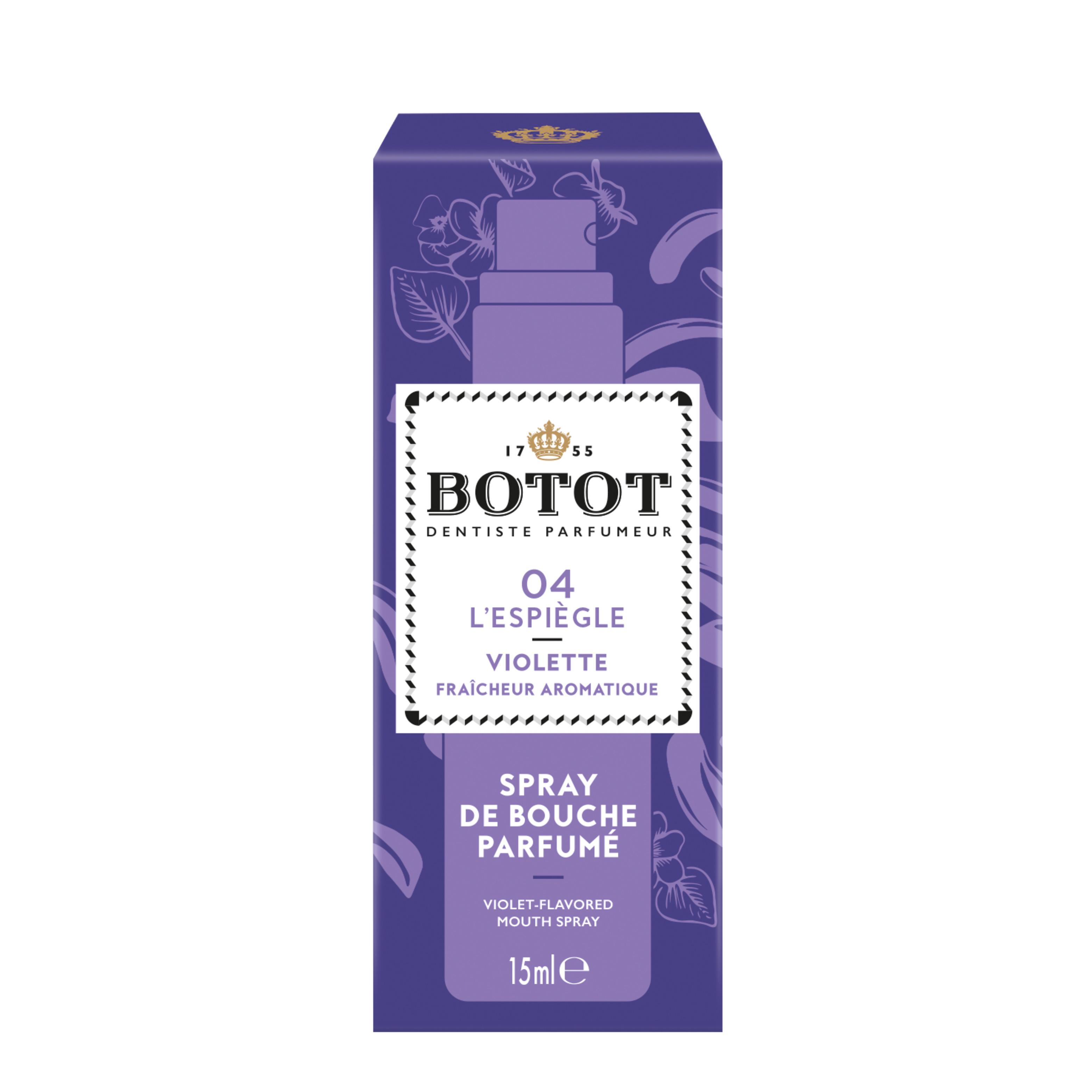 BOTOT Spray de bouche violette fraîcheur aromatique 04 l'espiègle 15ml