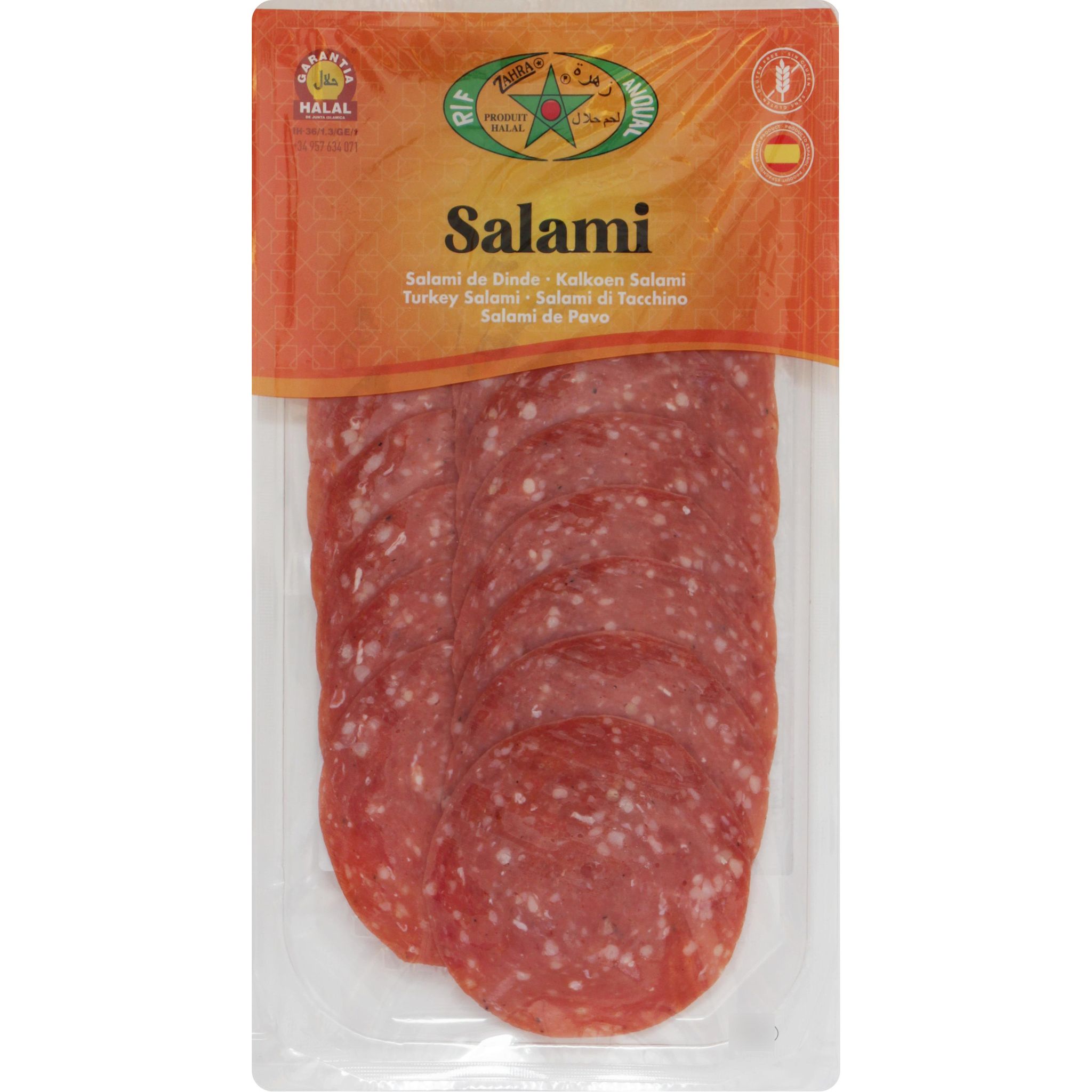 ZAHRA Salami de dinde en tranches halal 100g