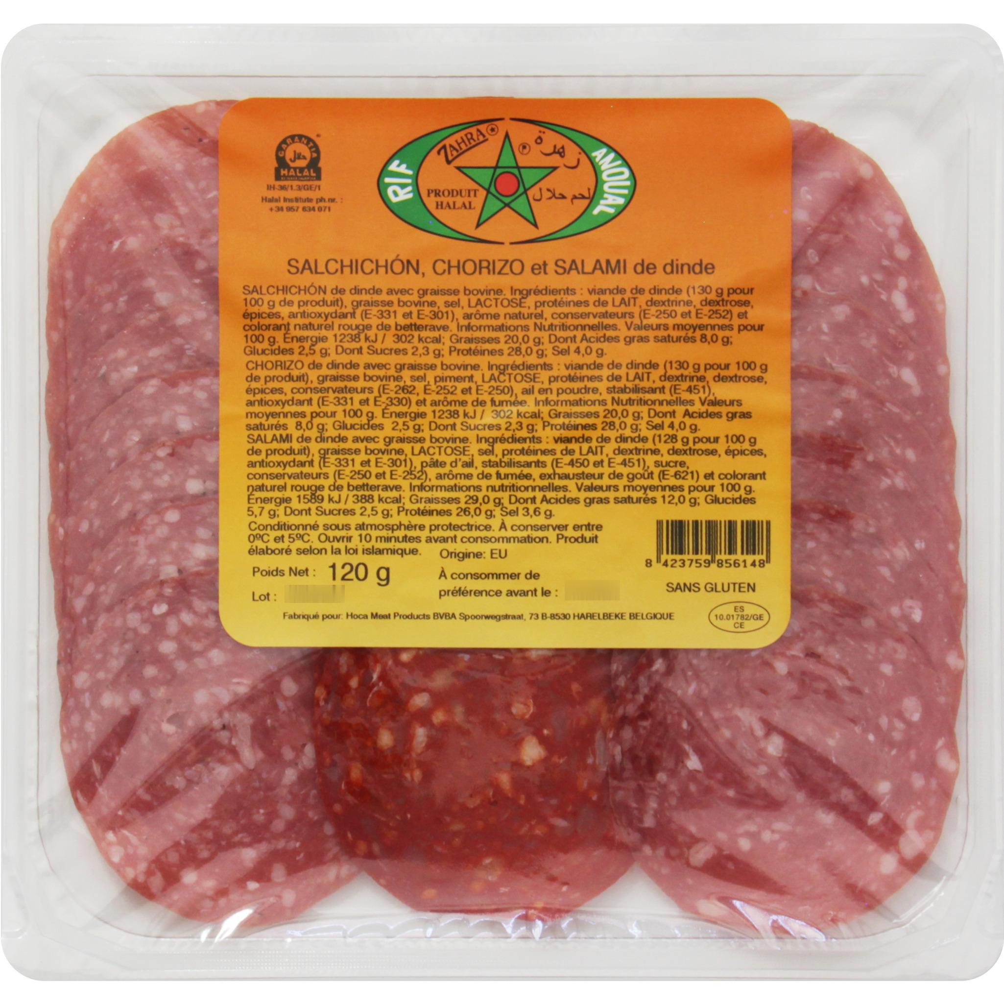ZAHRA Tapas de dinde halal 120g