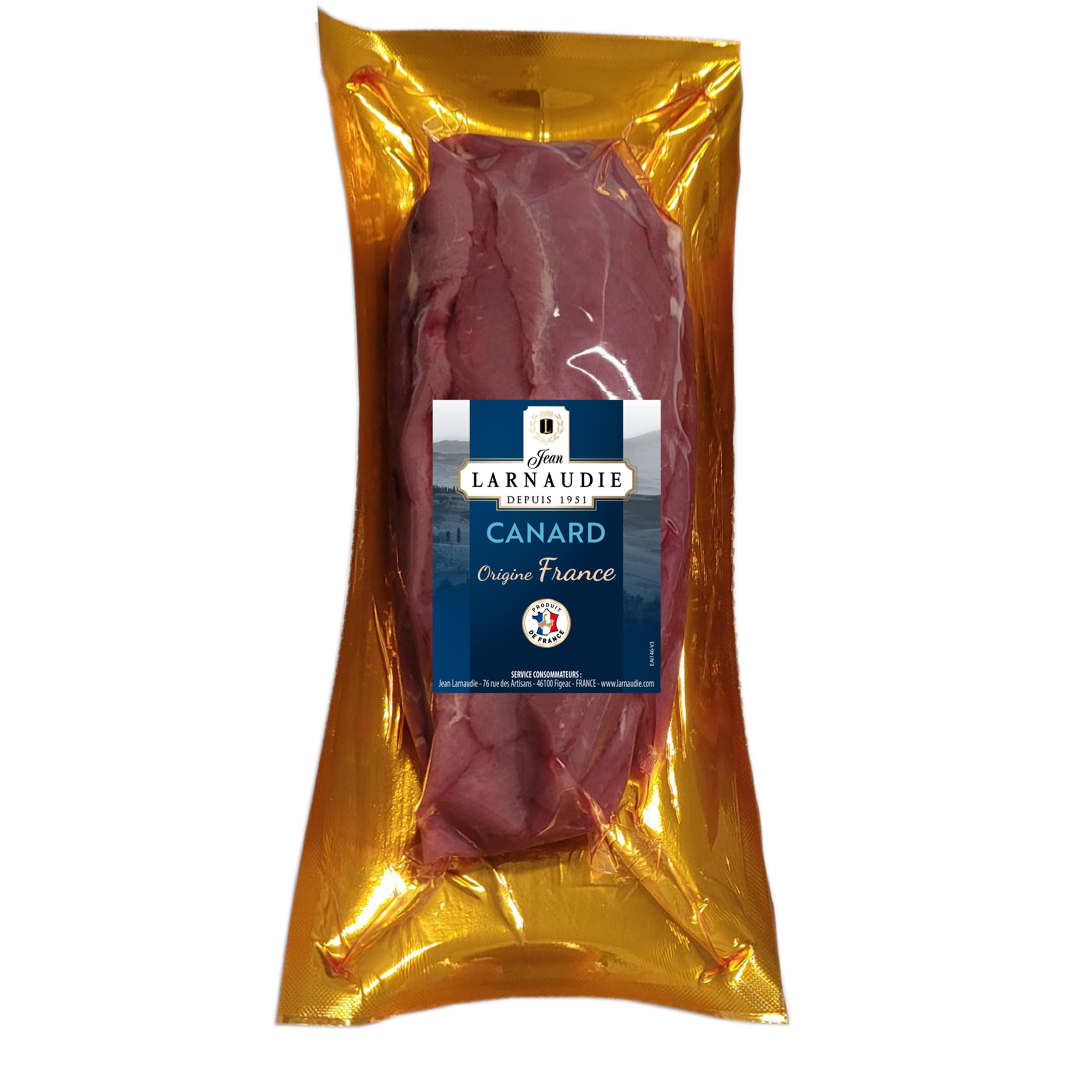 JEAN LARNAUDIE Aiguillettes de canard crues origine France 2/3 parts 280g