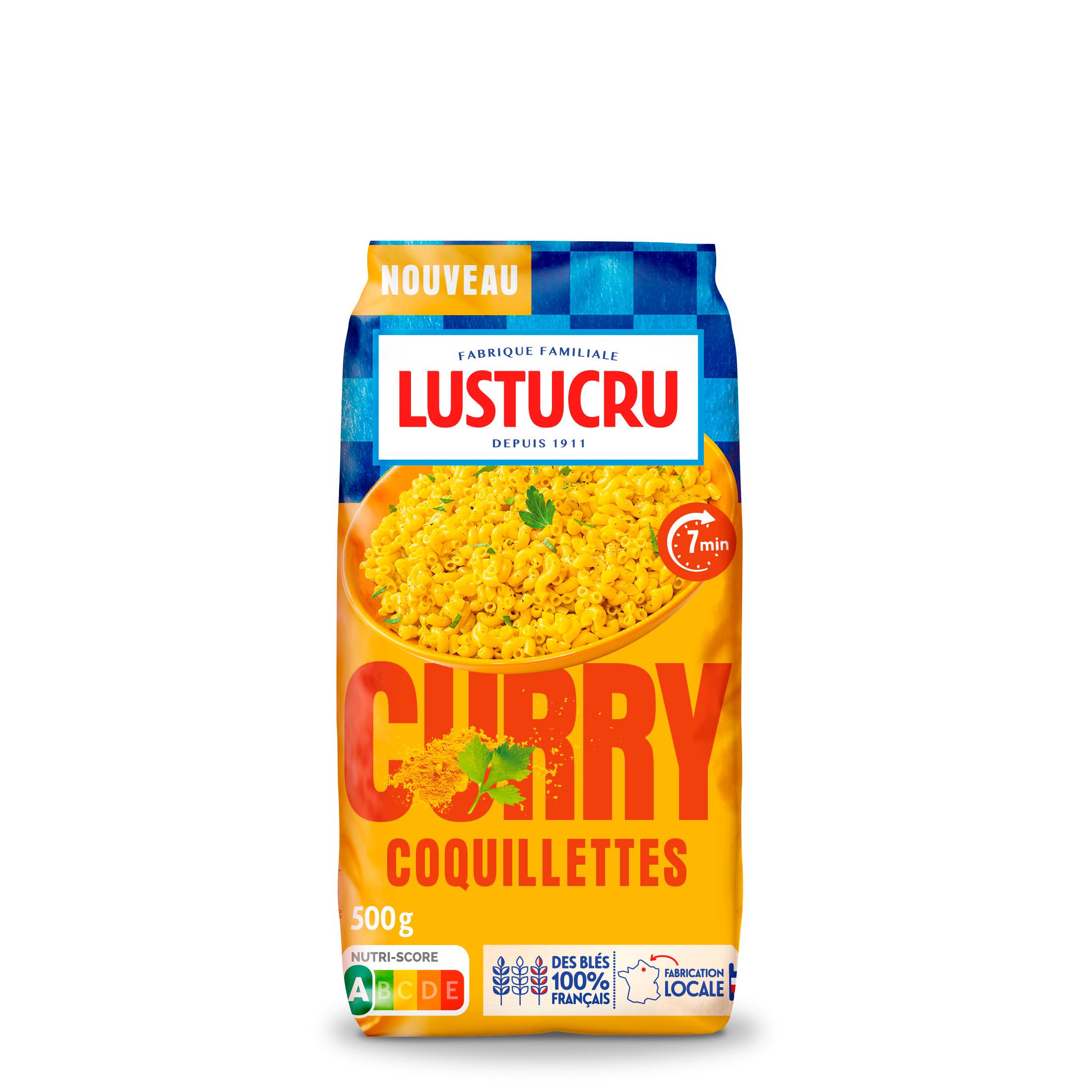 LUSTUCRU Coquillettes au curry 500g