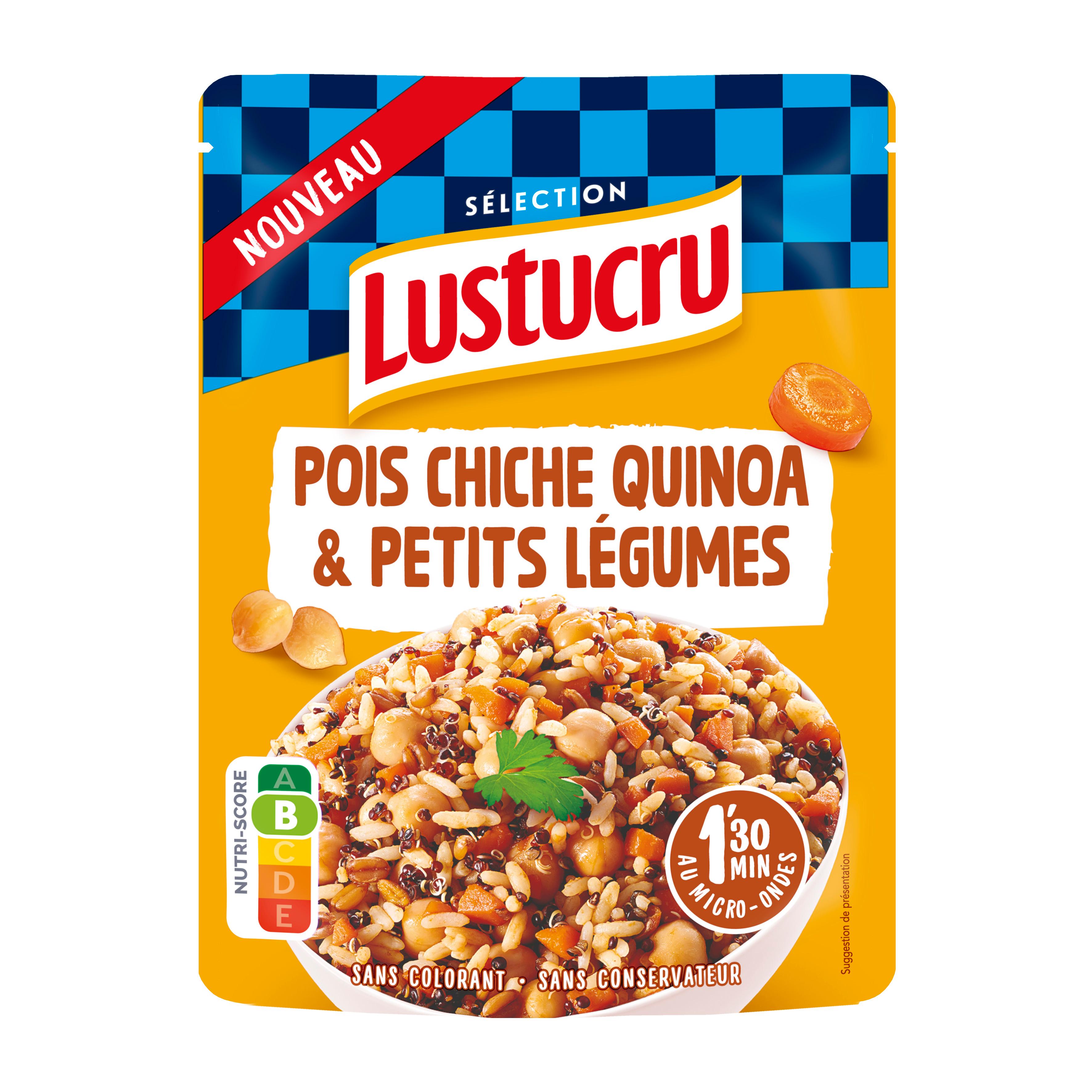 LUSTUCRU Préparation cuisinée pois chiches légumes épices 1 personne 220g