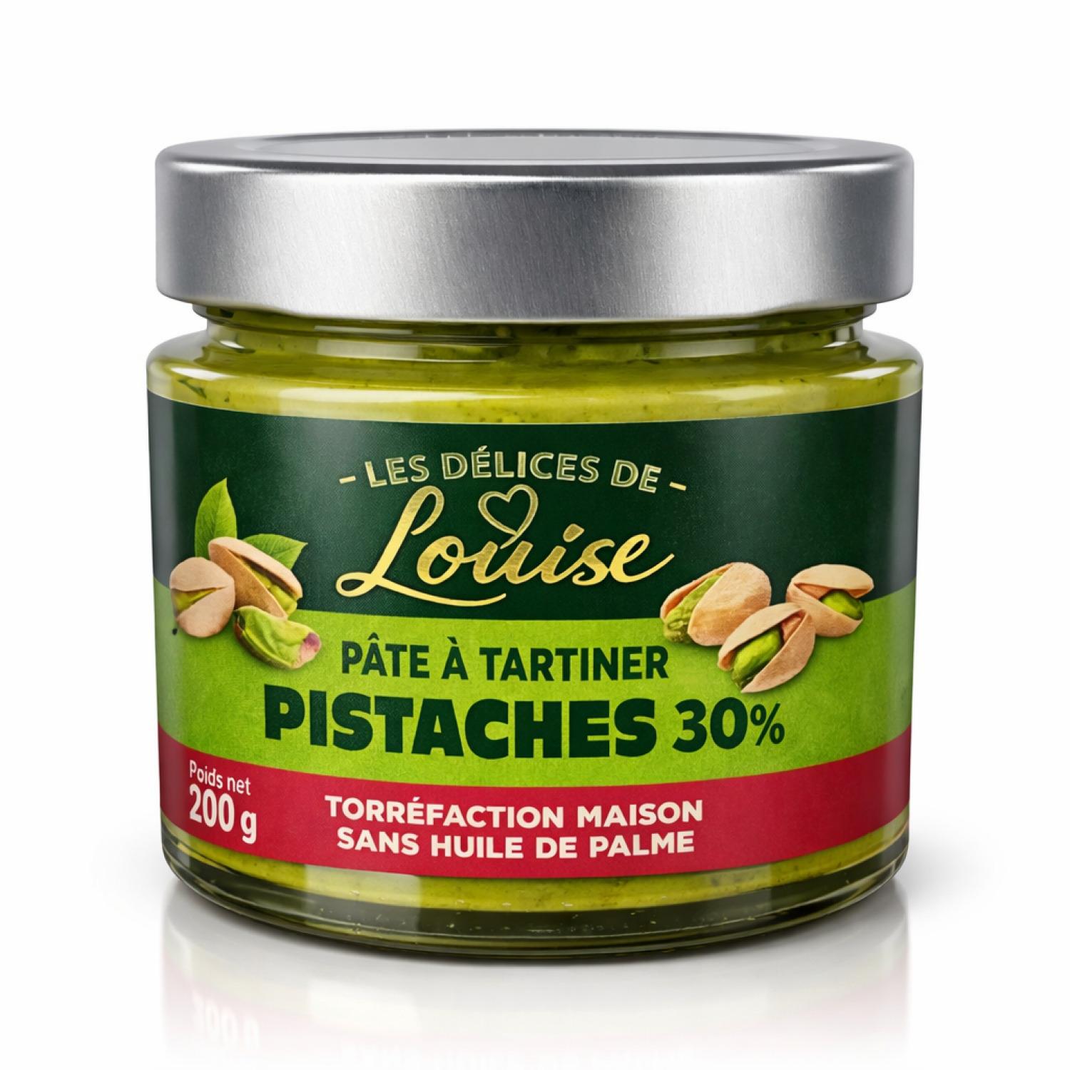 LES DELICES DE LOUISE Pate a tartiner à la pistache 30% 200g