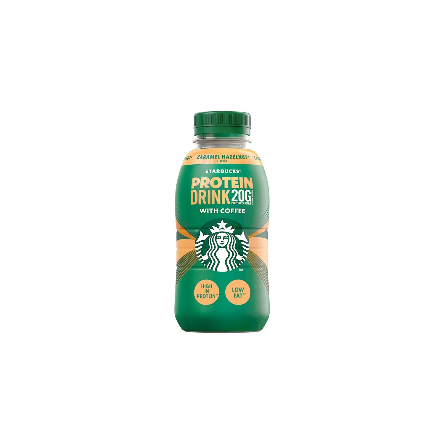 STARBUCKS Boisson lactée protéinée au café arabica saveurs caramel noisette 330ml