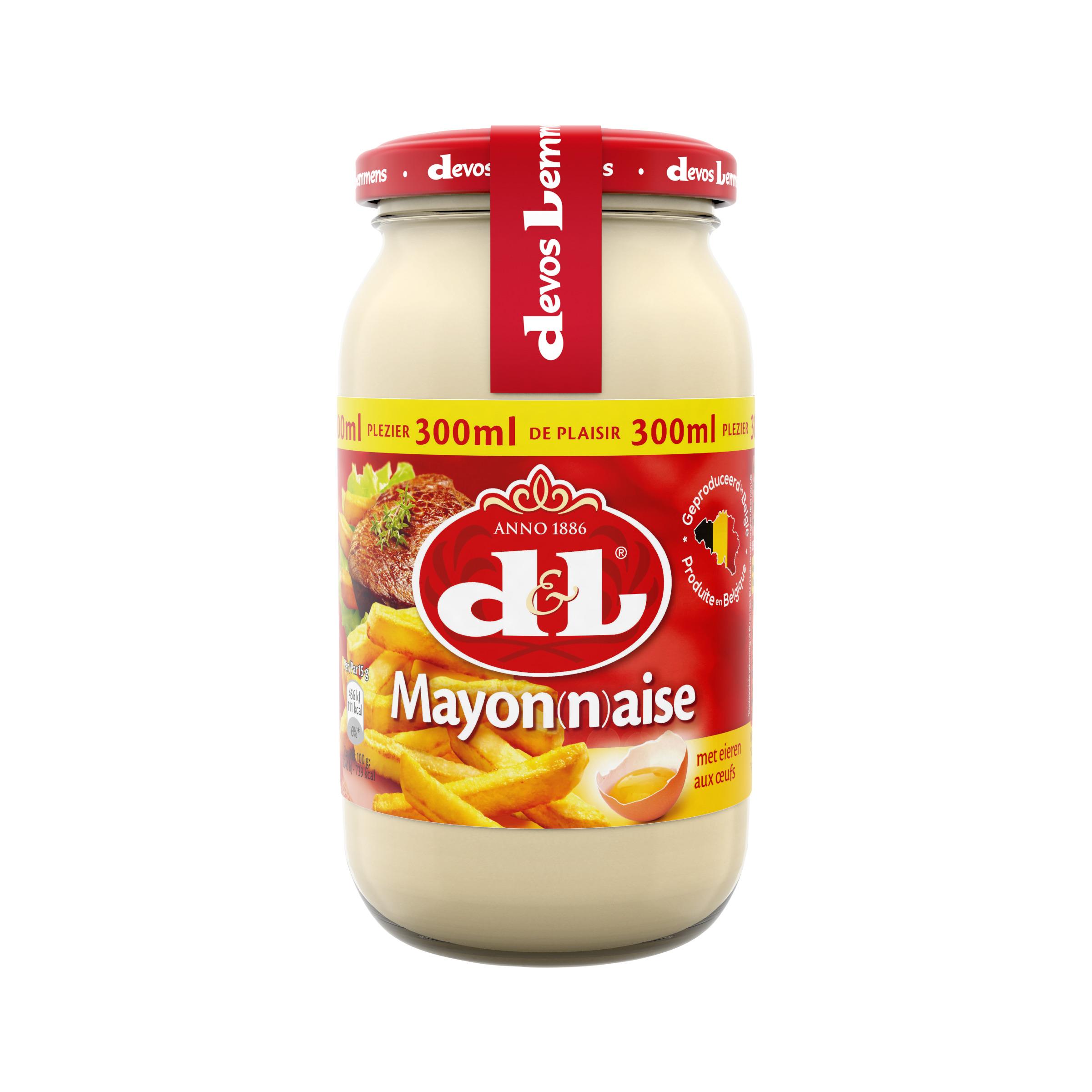 D&L Mayonnaise bocal verre 300ml