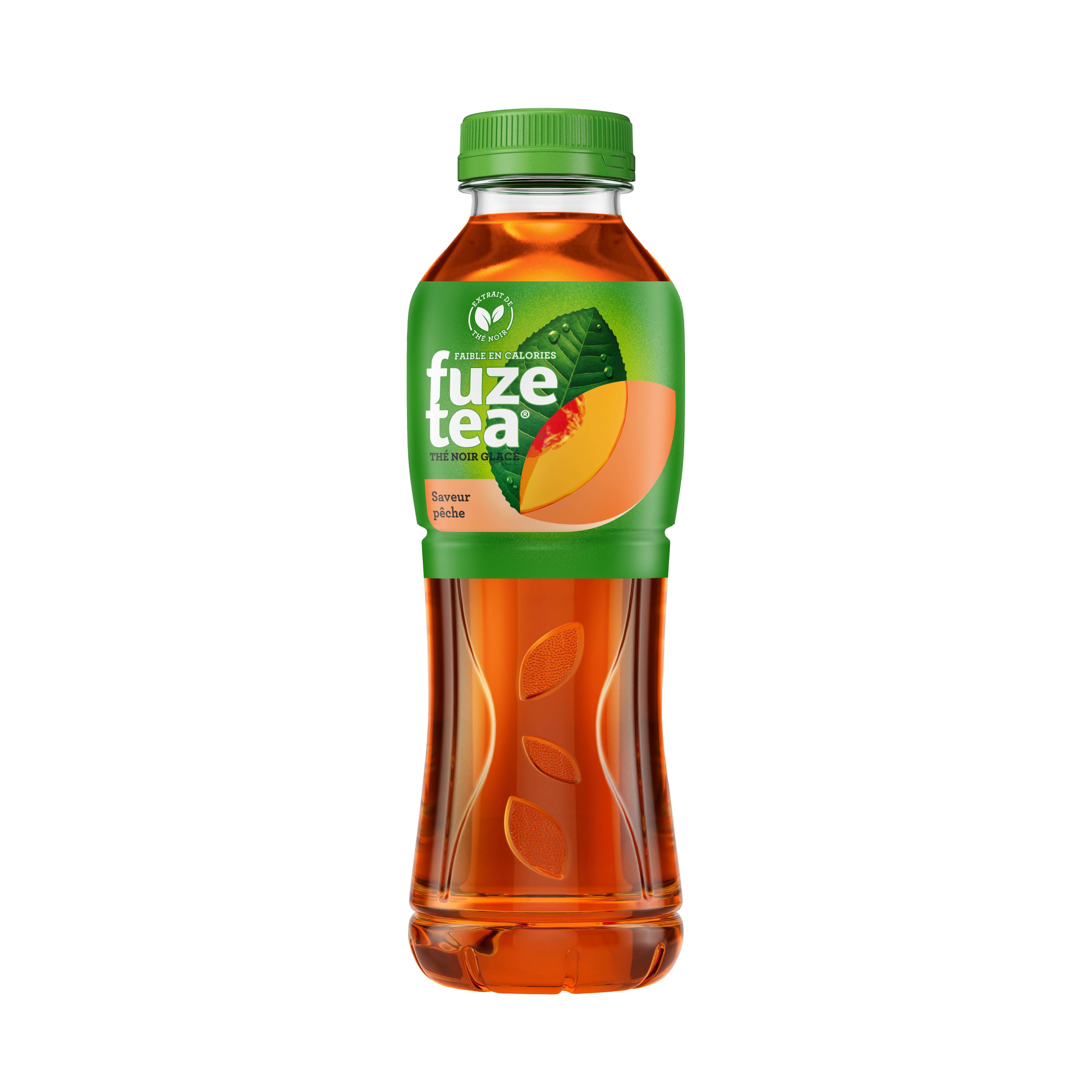 FUZE TEA Thé noir glacé saveur pêche bouteille 50cl