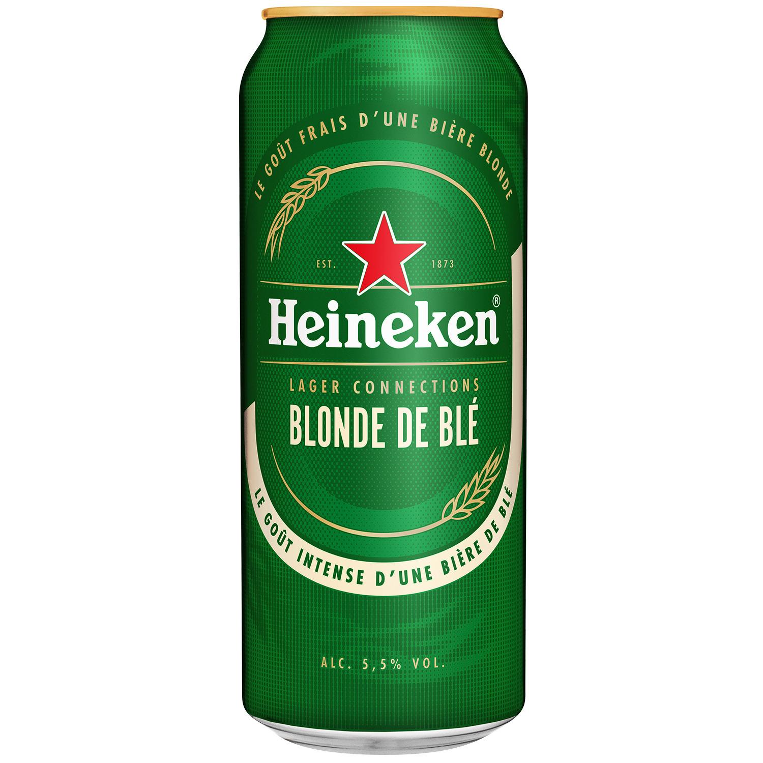 HEINEKEN Bière blonde de blé 5,5% boîte 50cl