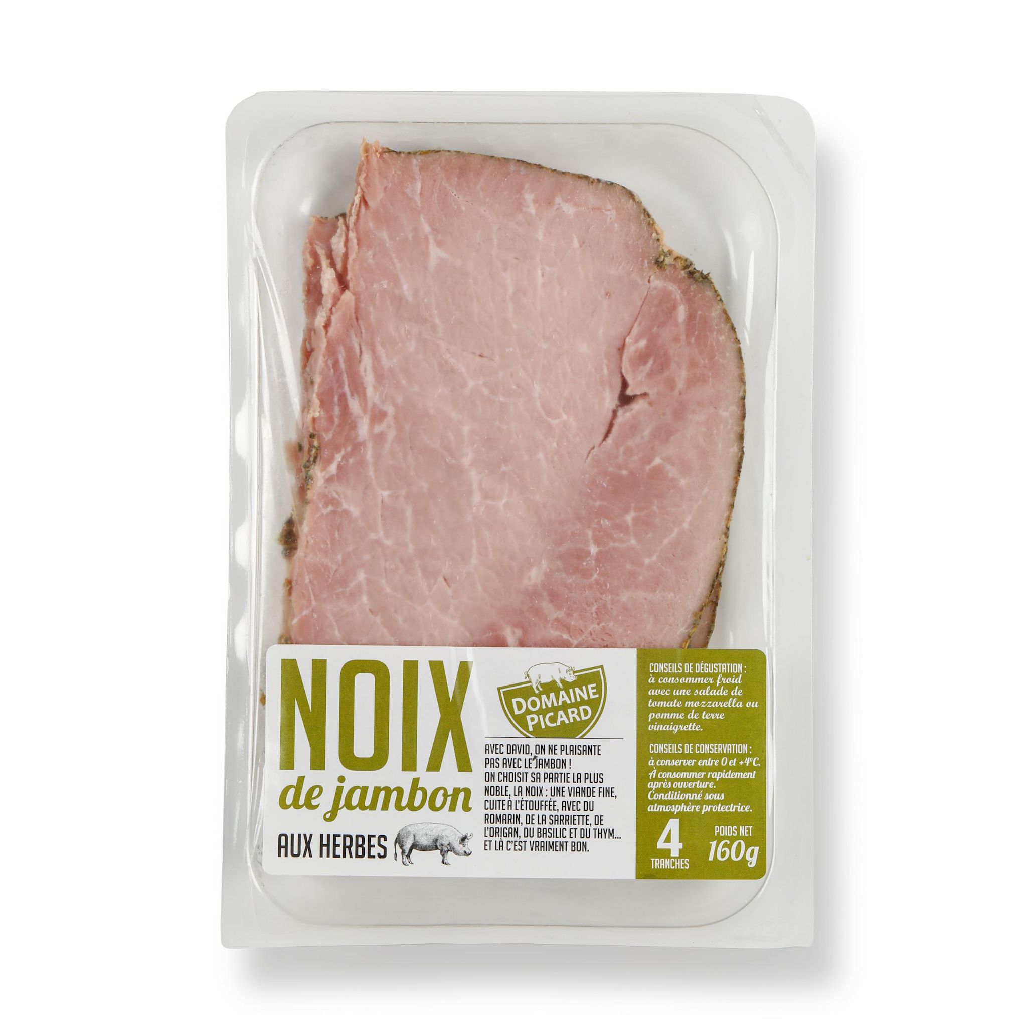 DOMAINE PICARD Noix de jambon aux herbes 4 tranches 160g