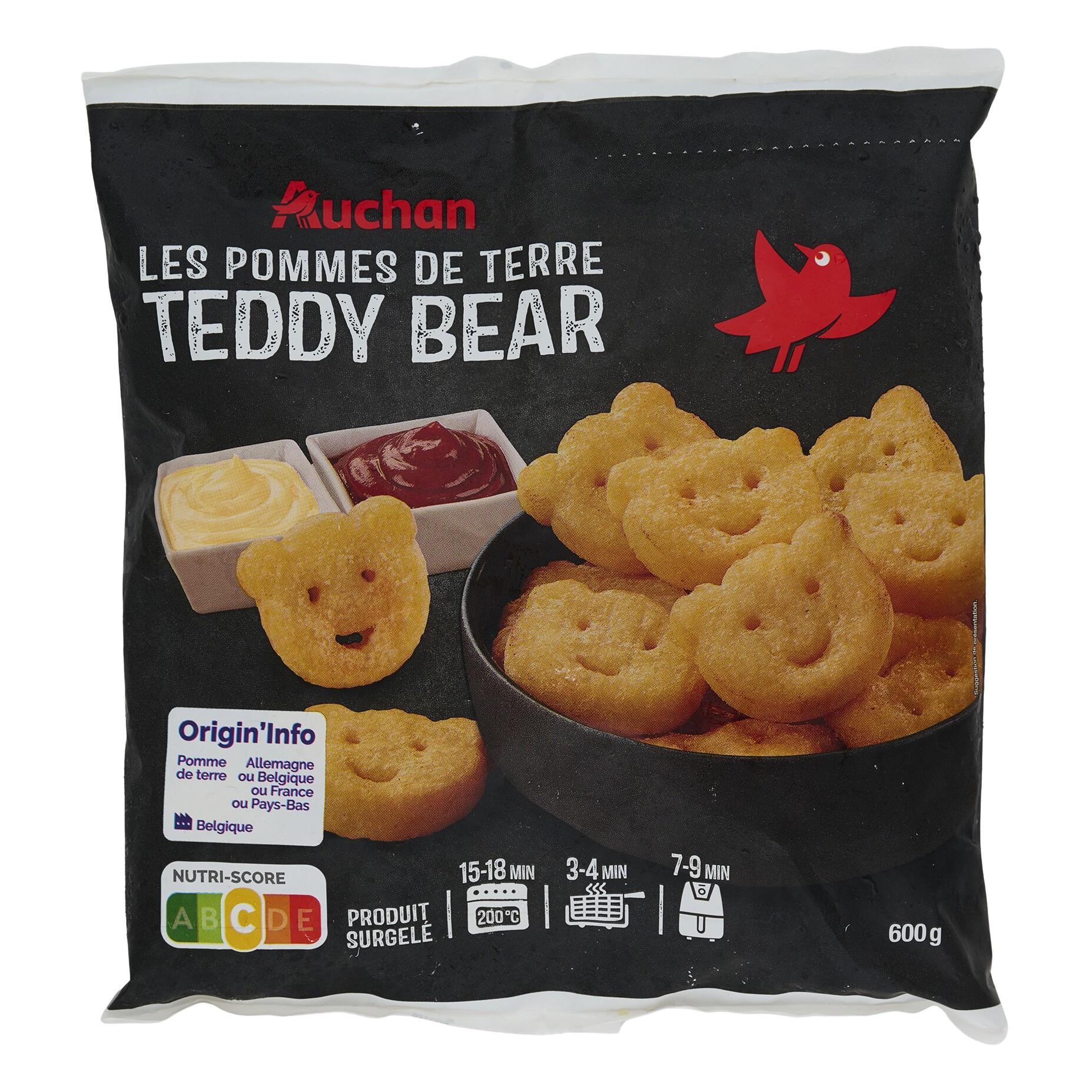 AUCHAN Teddy Bear pommes de terre ludiques forme ours au four 600g